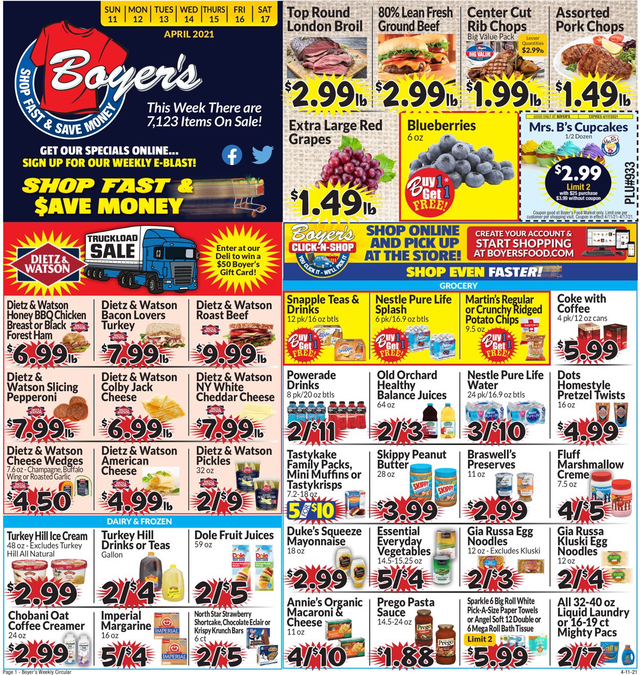 Boyer's Food Markets Ad from 04/11/2021