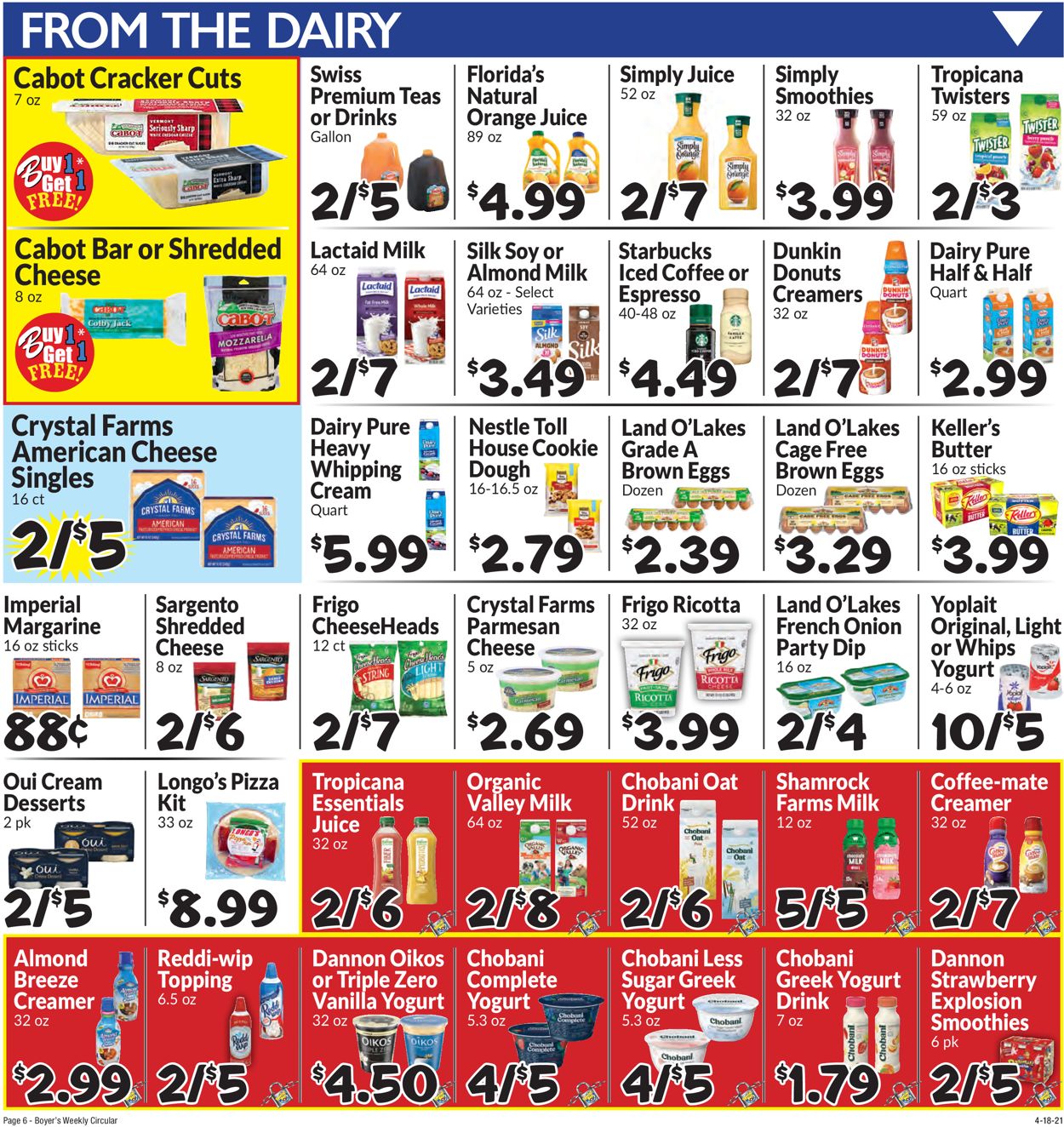 Boyer's Food Markets Ad from 04/18/2021