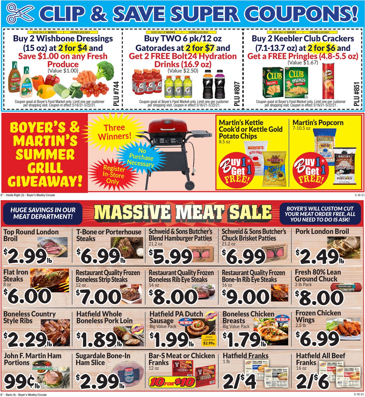 Boyer's Food Markets Ad from 05/16/2021