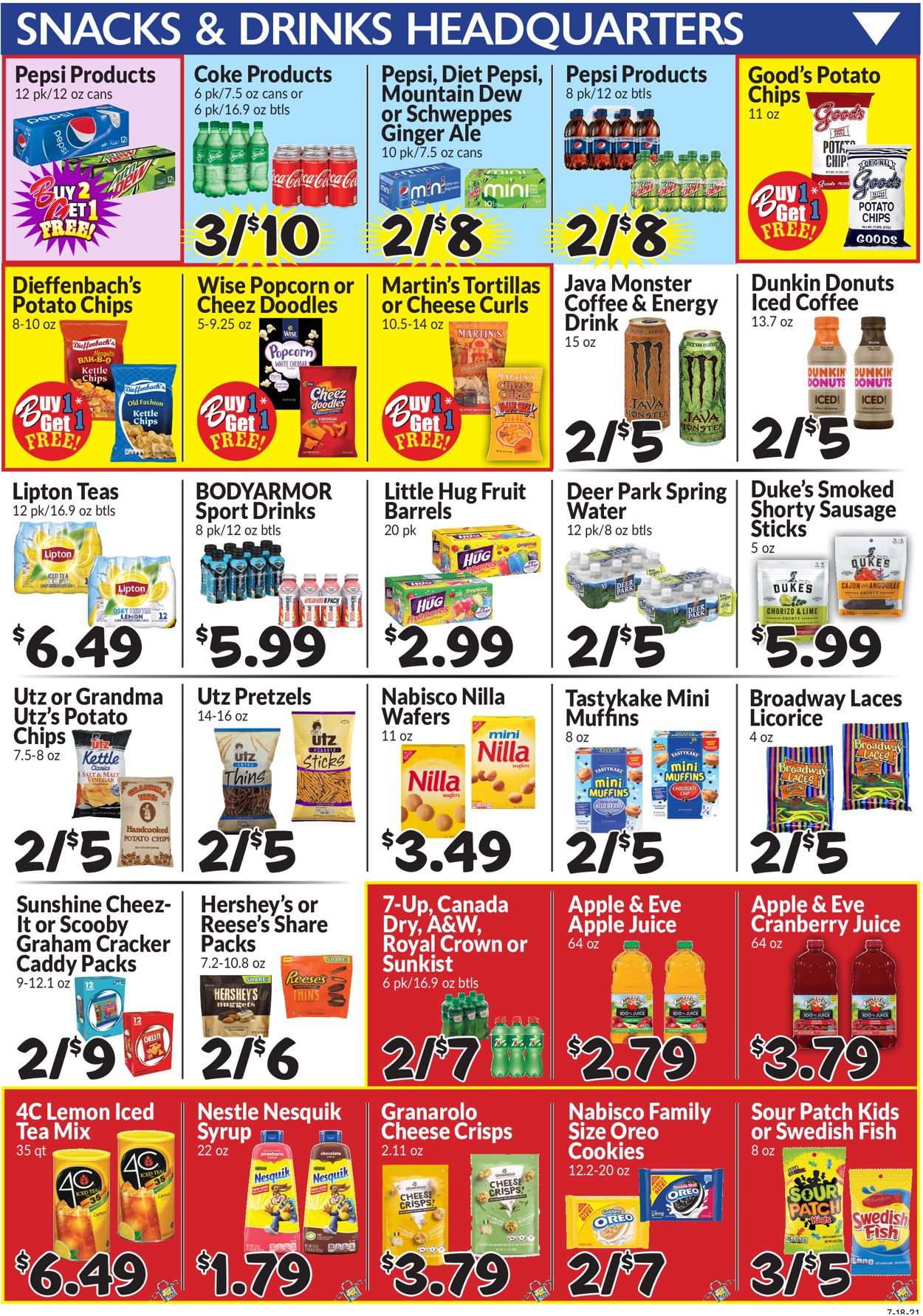 Boyer's Food Markets Ad from 07/18/2021