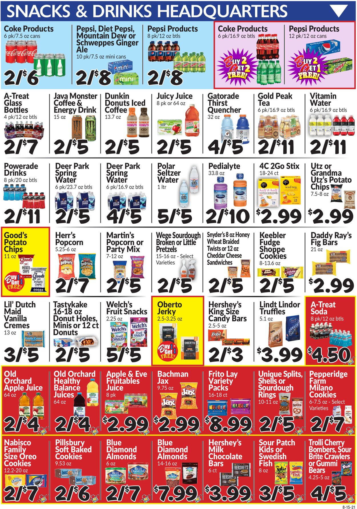 Boyer's Food Markets Ad from 08/15/2021