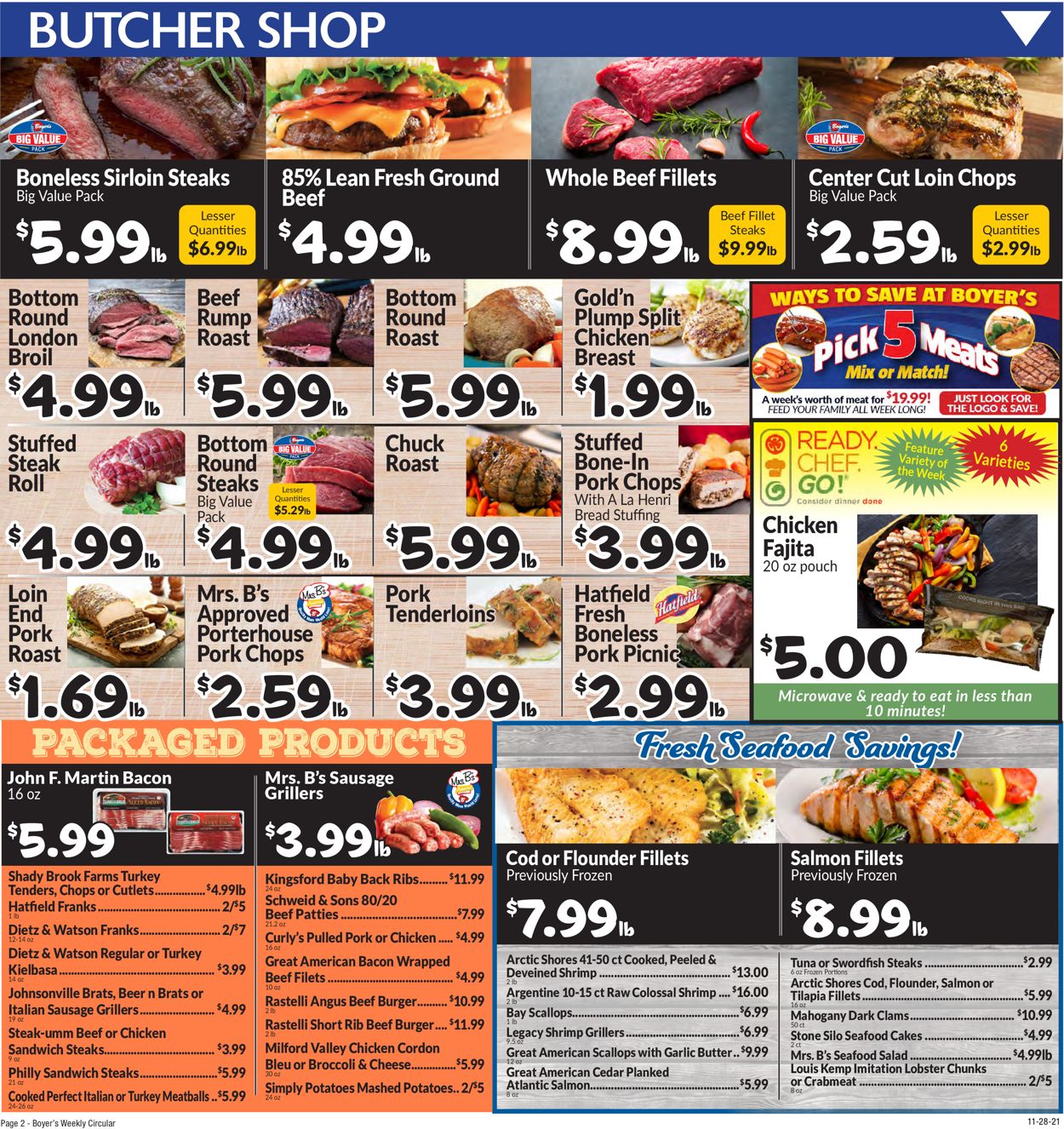 Boyer's Food Markets Ad from 11/28/2021