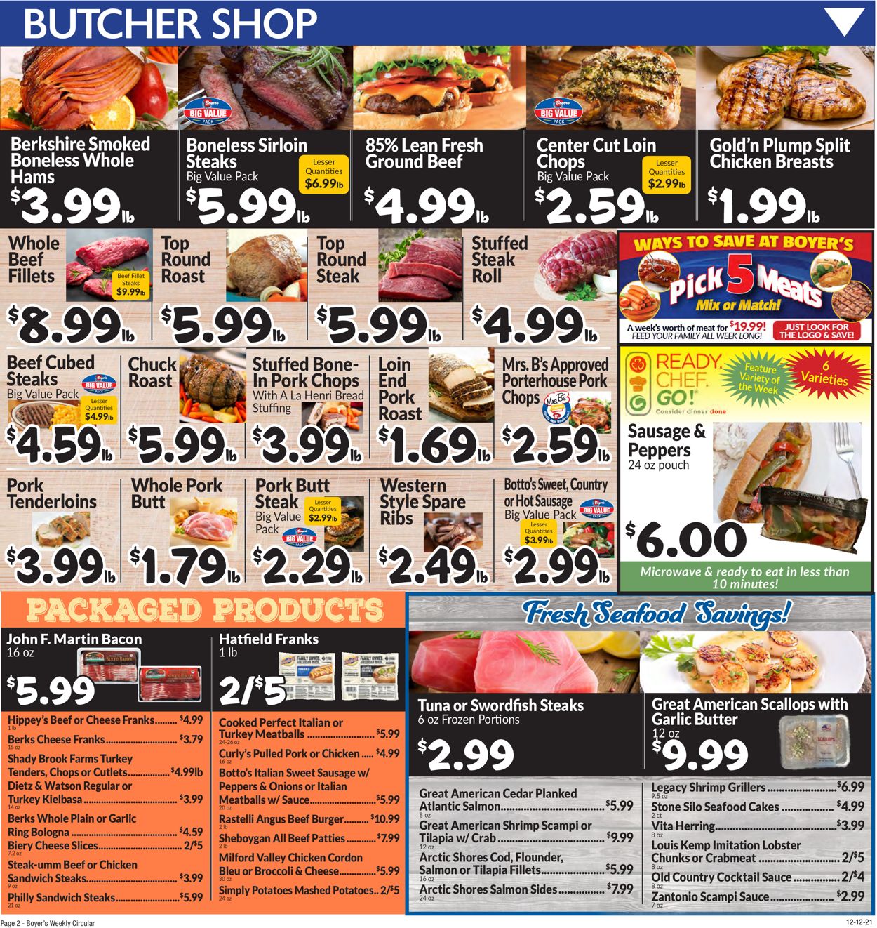 Boyer's Food Markets Ad from 12/12/2021