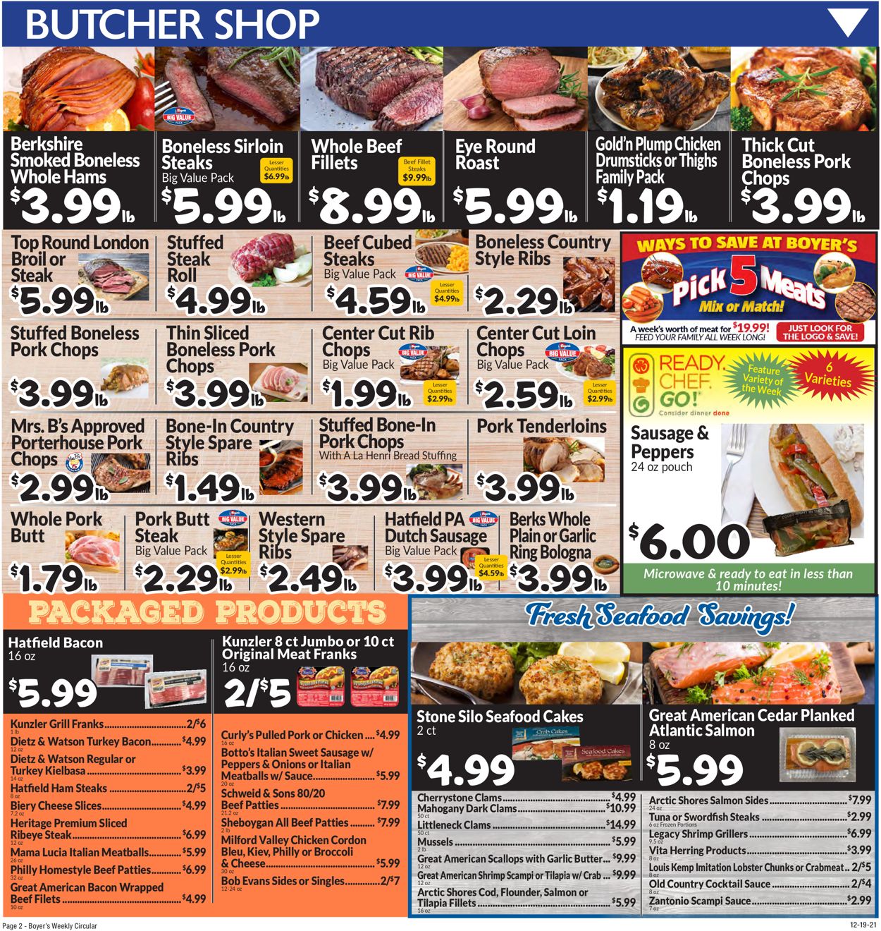 Boyer's Food Markets Ad from 12/19/2021
