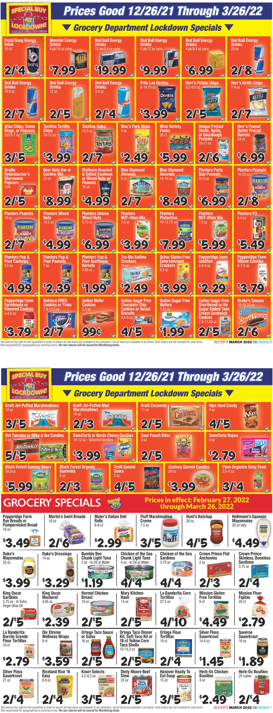 Boyer's Food Markets Ad from 02/27/2022