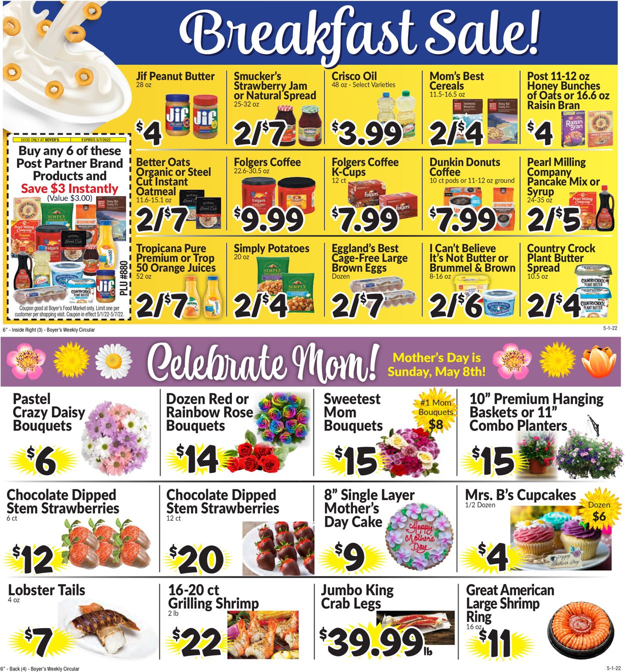 Boyer's Food Markets Ad from 05/01/2022