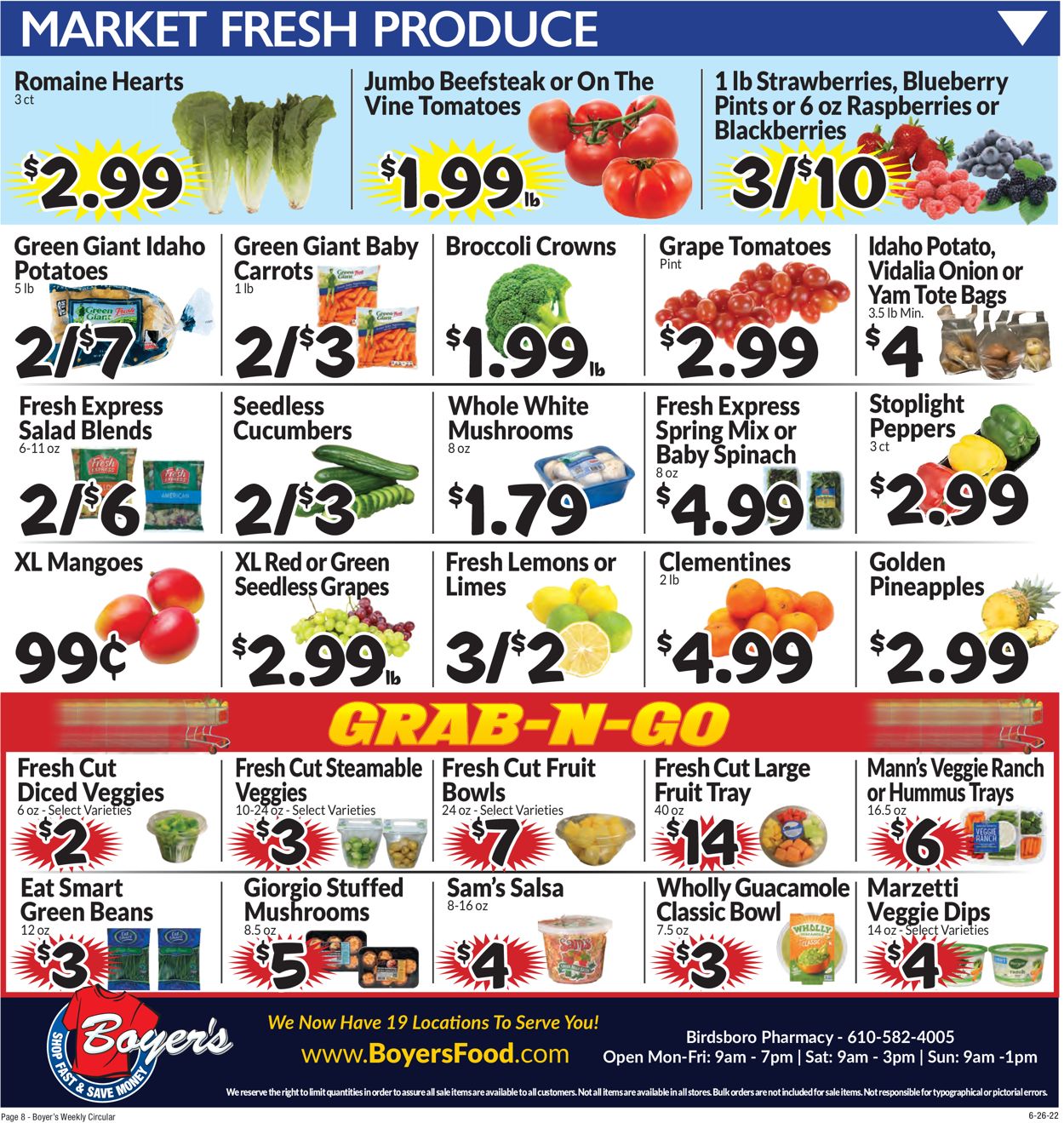 Boyer's Food Markets Ad from 06/26/2022