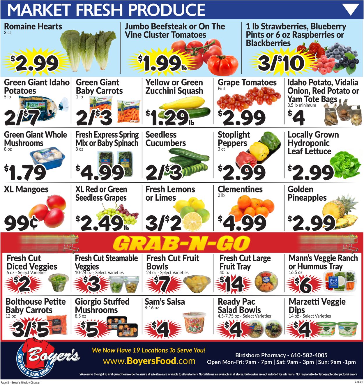 Boyer's Food Markets Ad from 07/03/2022