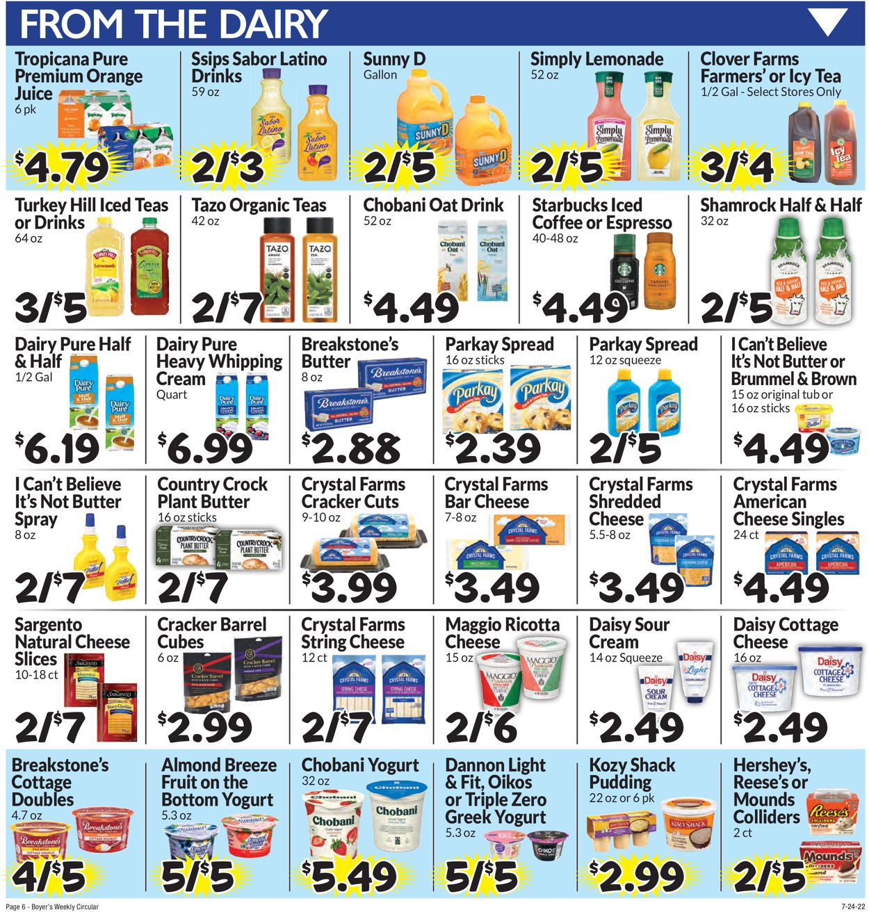 Boyer's Food Markets Ad from 07/24/2022