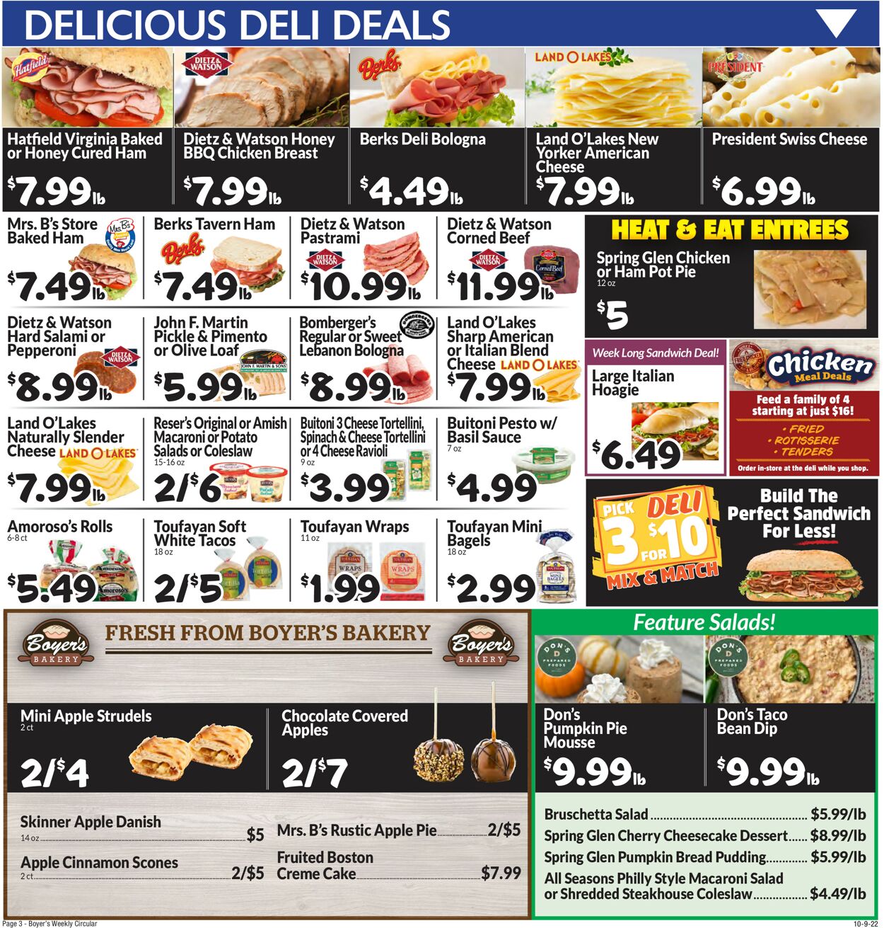 Boyer's Food Markets Ad from 10/09/2022