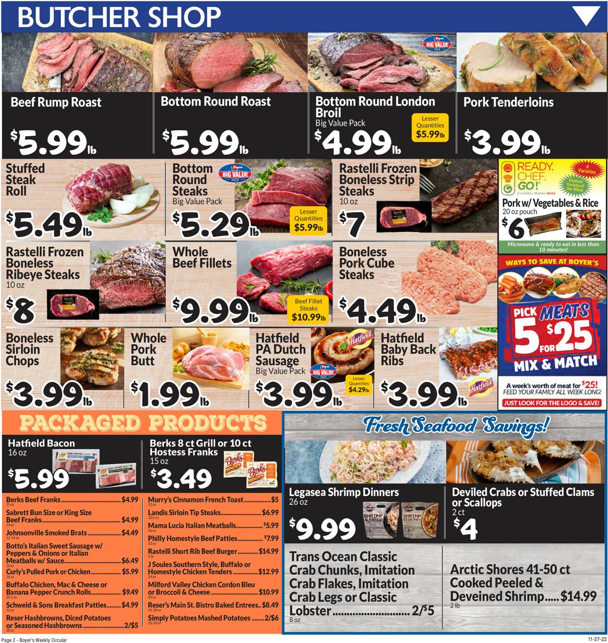 Boyer's Food Markets Ad from 11/27/2022