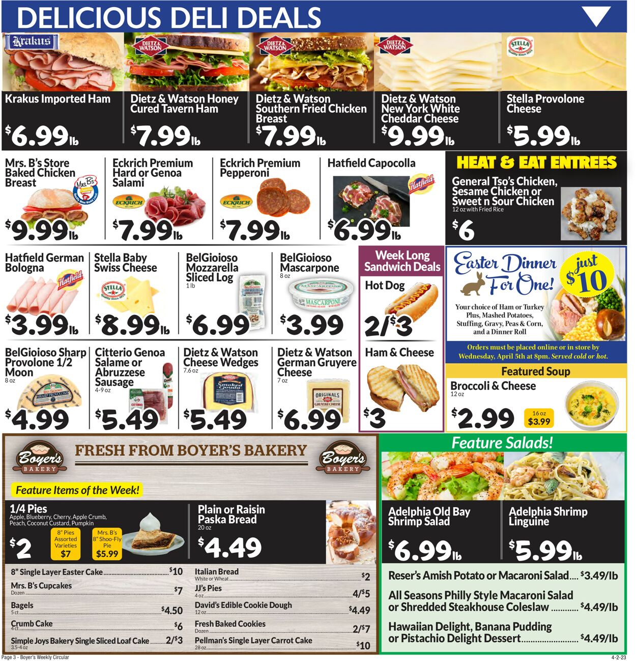 Boyer's Food Markets Ad from 04/02/2023