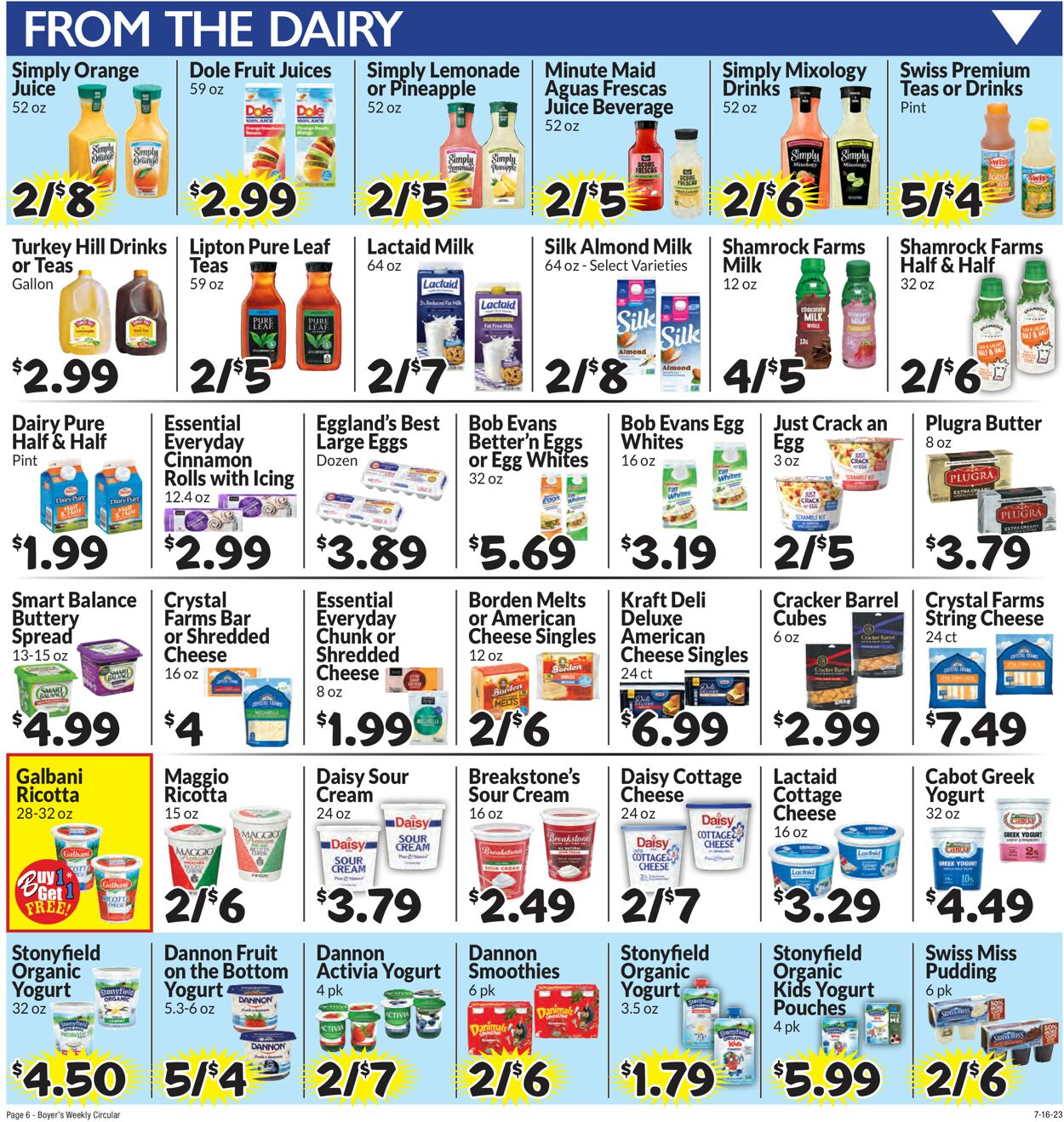 Boyer's Food Markets Ad from 07/16/2023