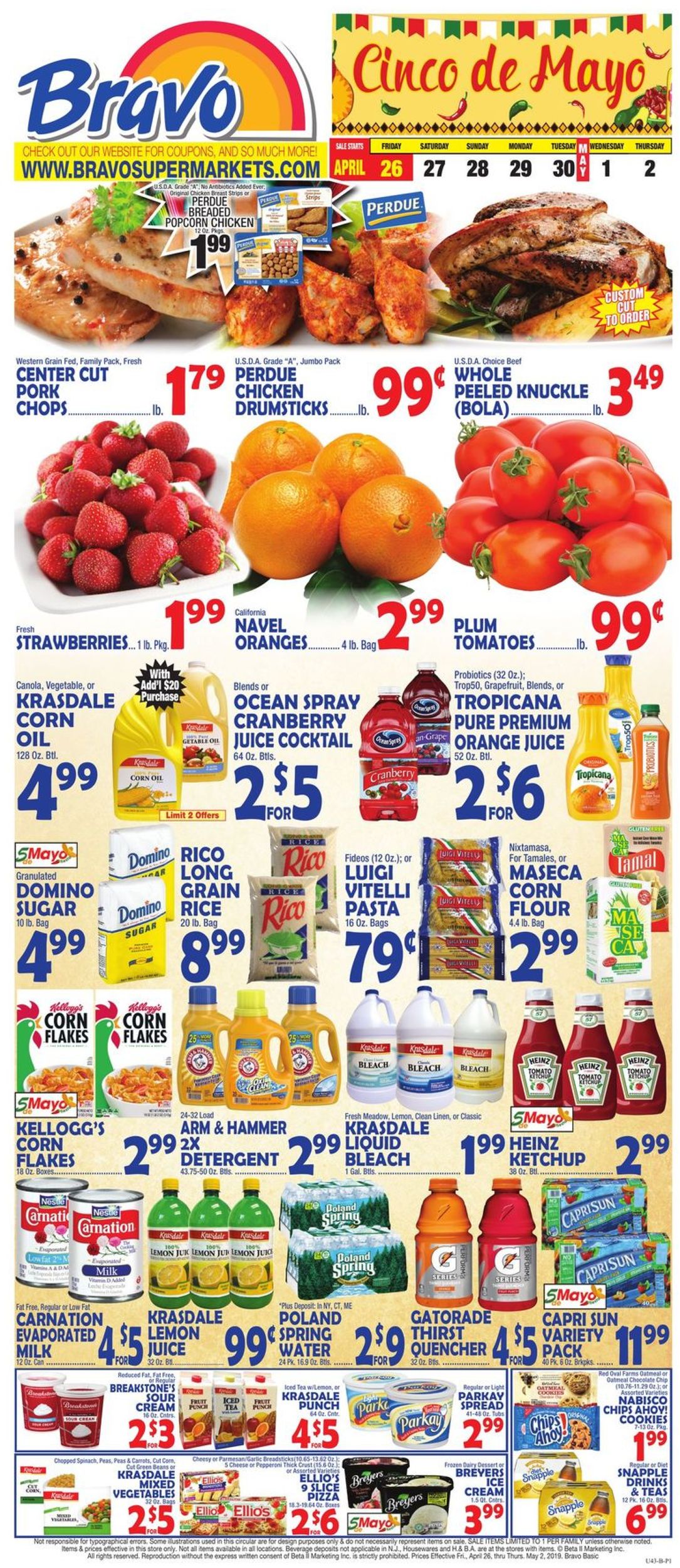 Bravo Supermarkets Ad from 04/26/2019