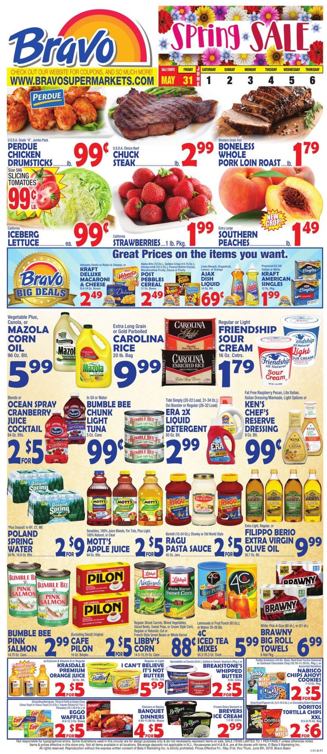 Bravo Supermarkets Ad from 05/31/2019