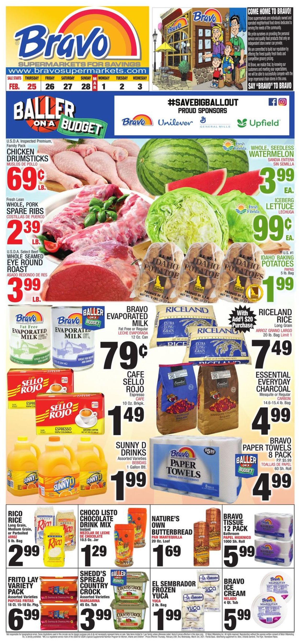 Bravo Supermarkets Ad from 02/25/2021