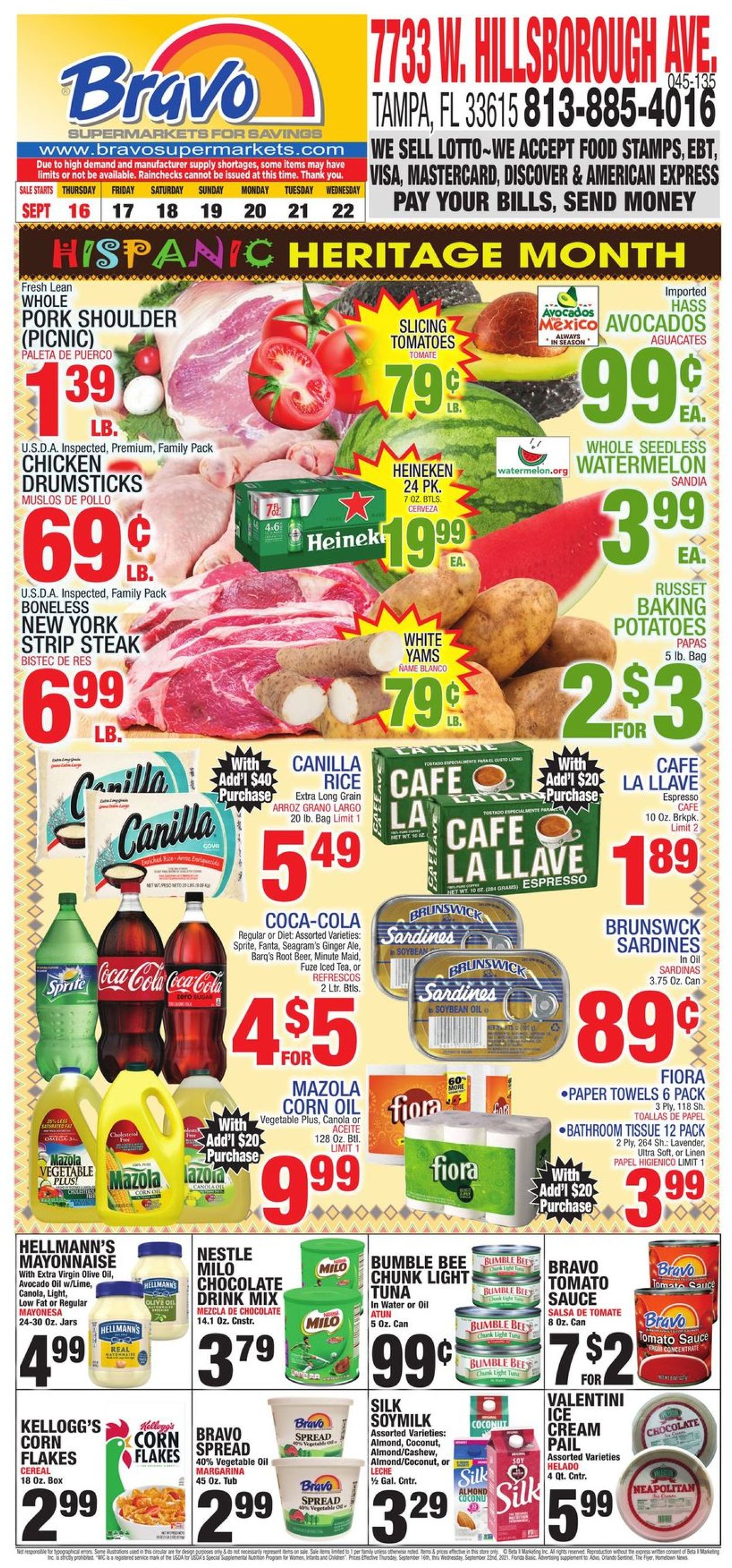 Bravo Supermarkets Ad from 09/16/2021