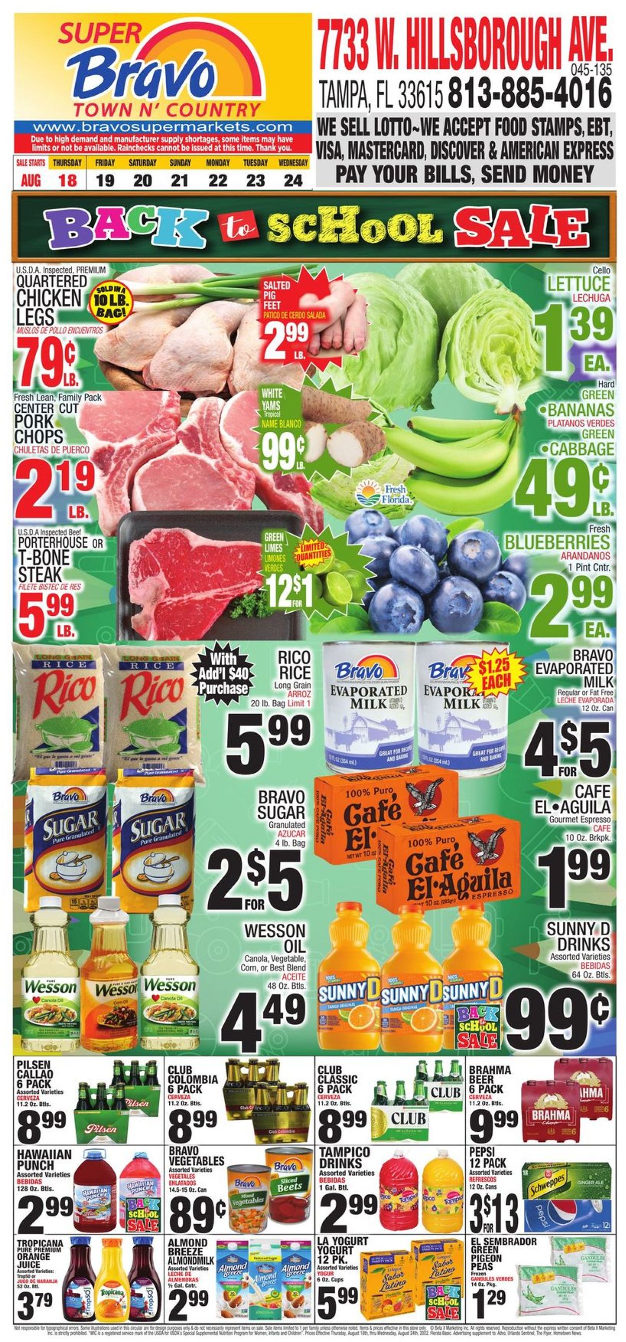 Bravo Supermarkets Ad from 08/18/2022