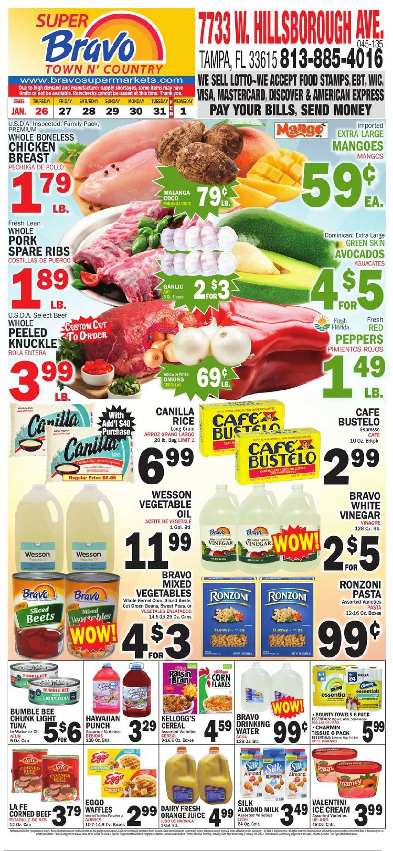 Bravo Supermarkets Ad from 01/26/2023