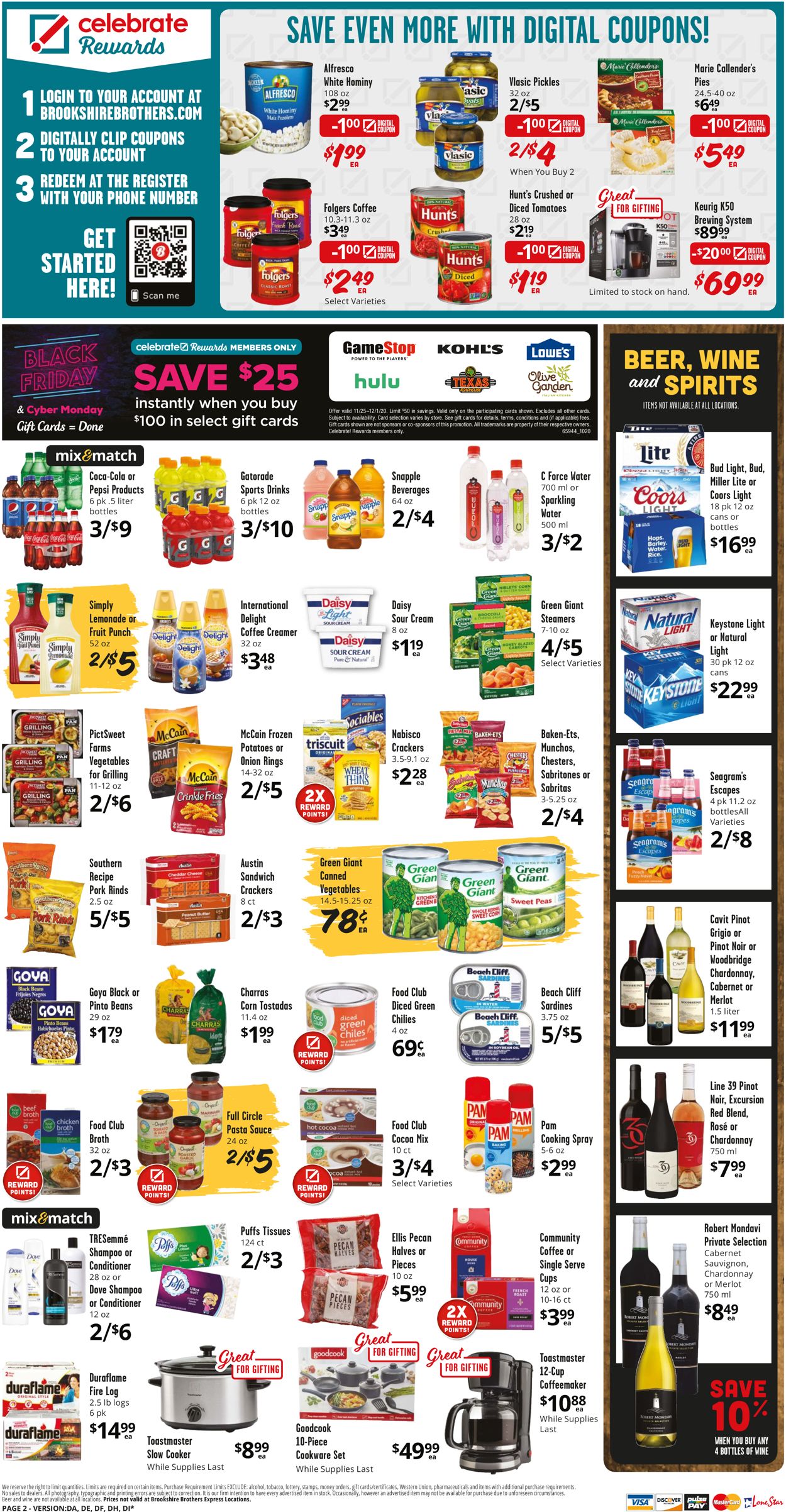 Brookshire Brothers Ad from 11/25/2020