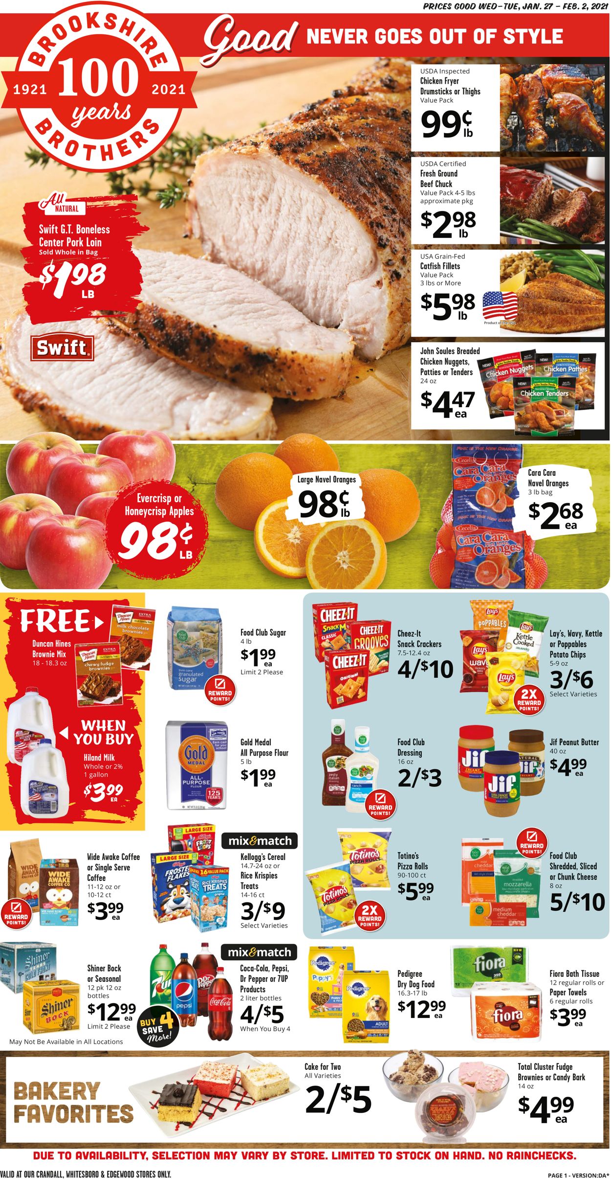 Brookshire Brothers Ad from 01/27/2021