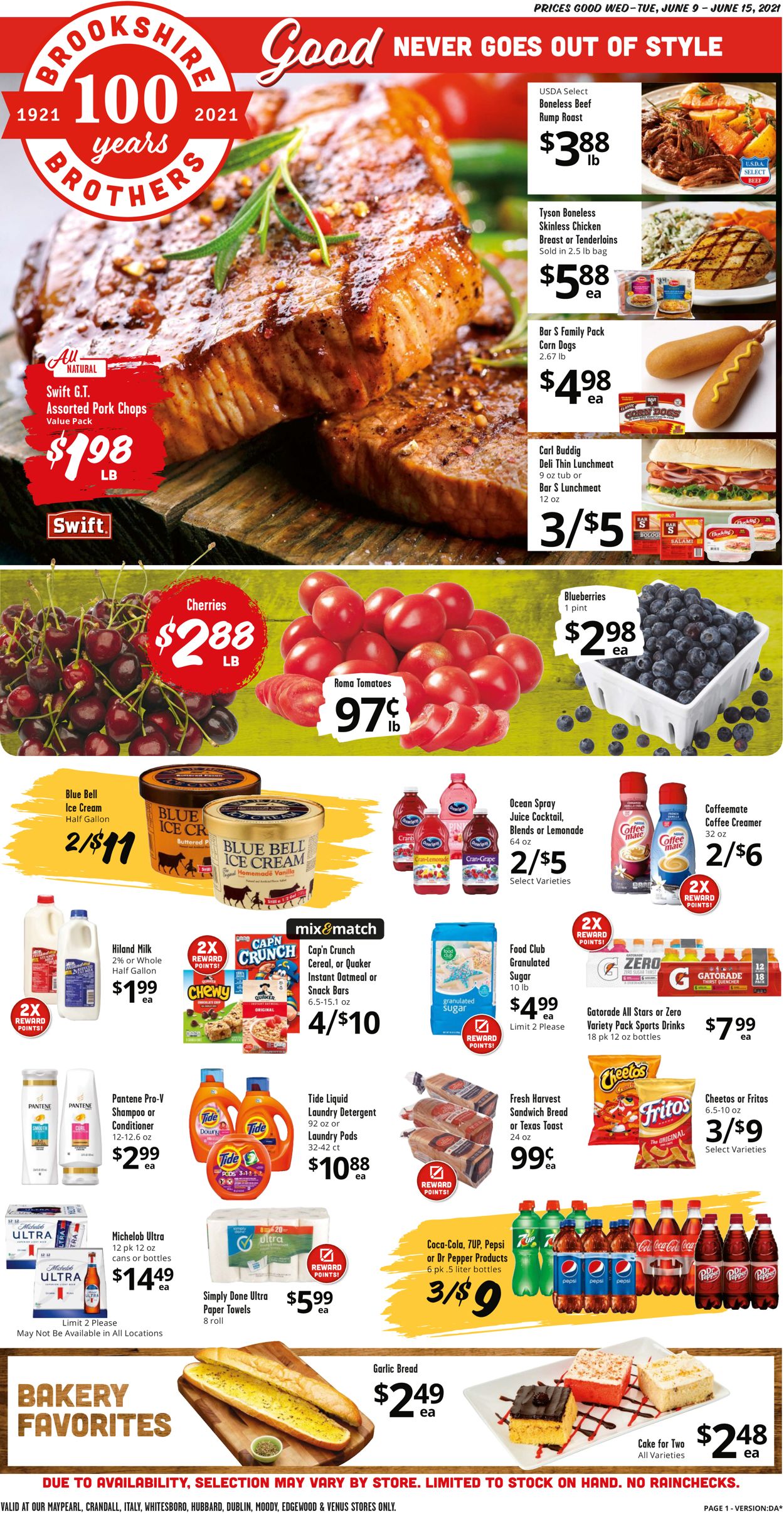Brookshire Brothers Ad from 06/09/2021