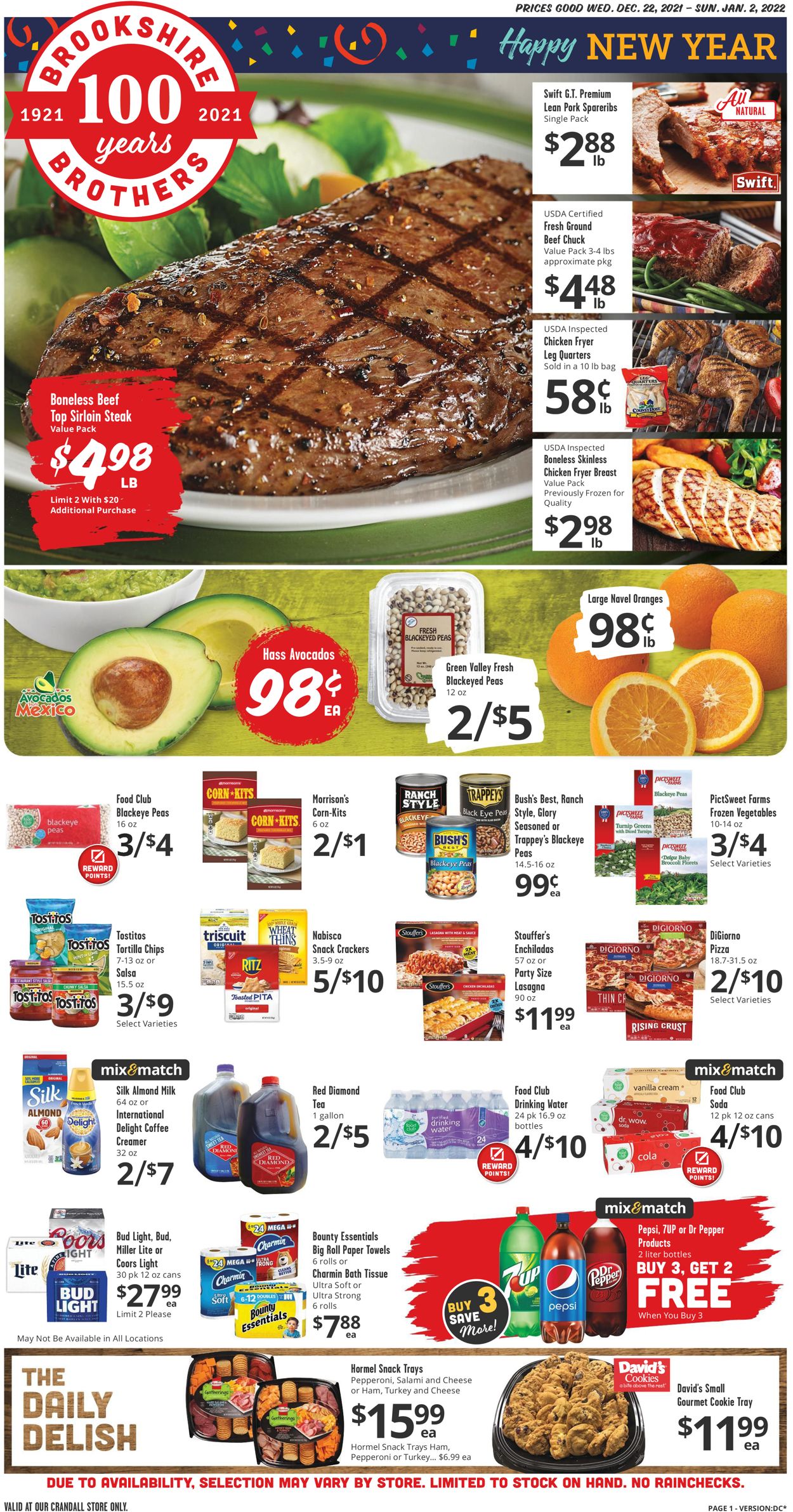 Brookshire Brothers Ad from 12/22/2021