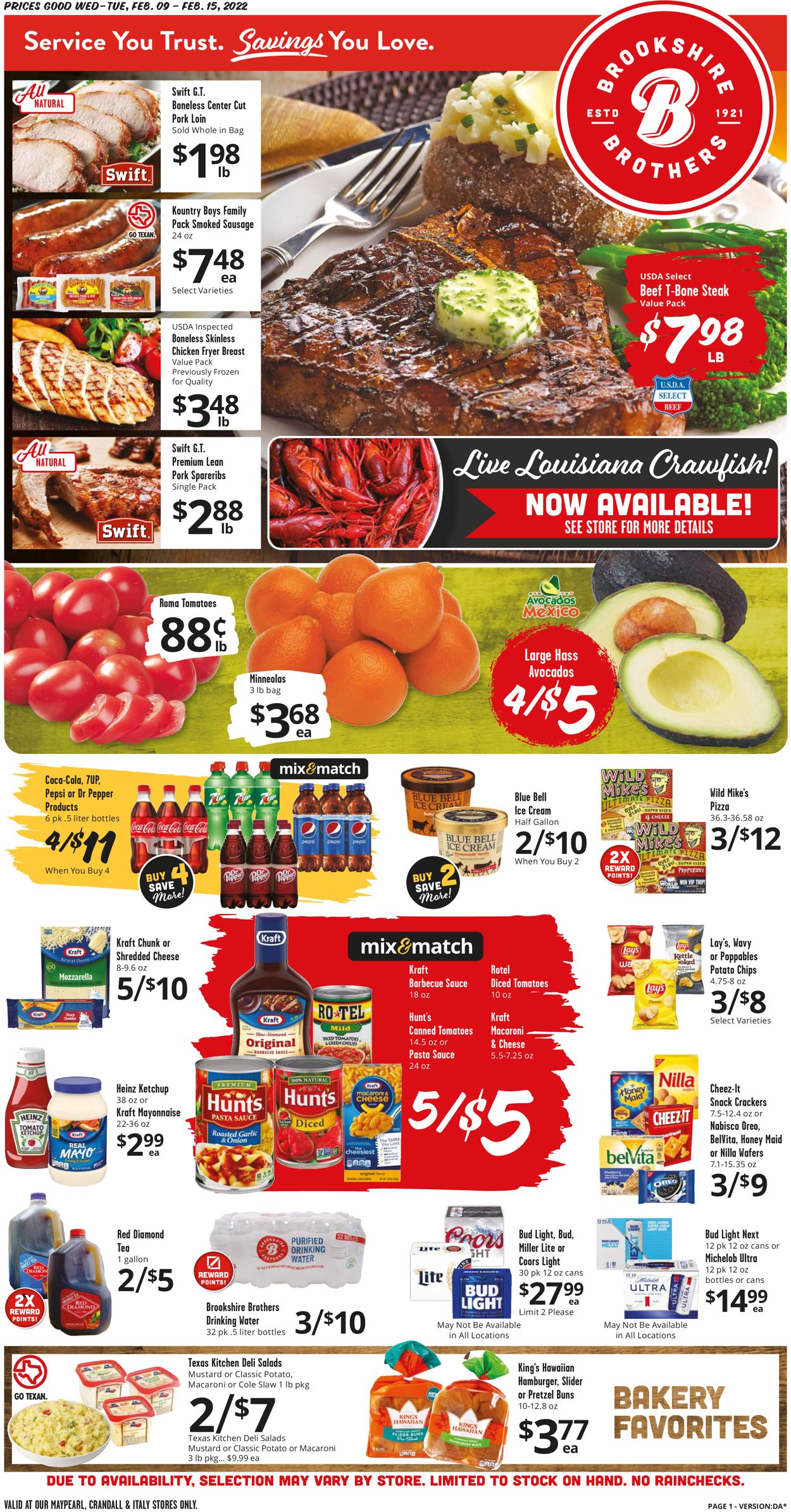 Brookshire Brothers Ad from 02/09/2022