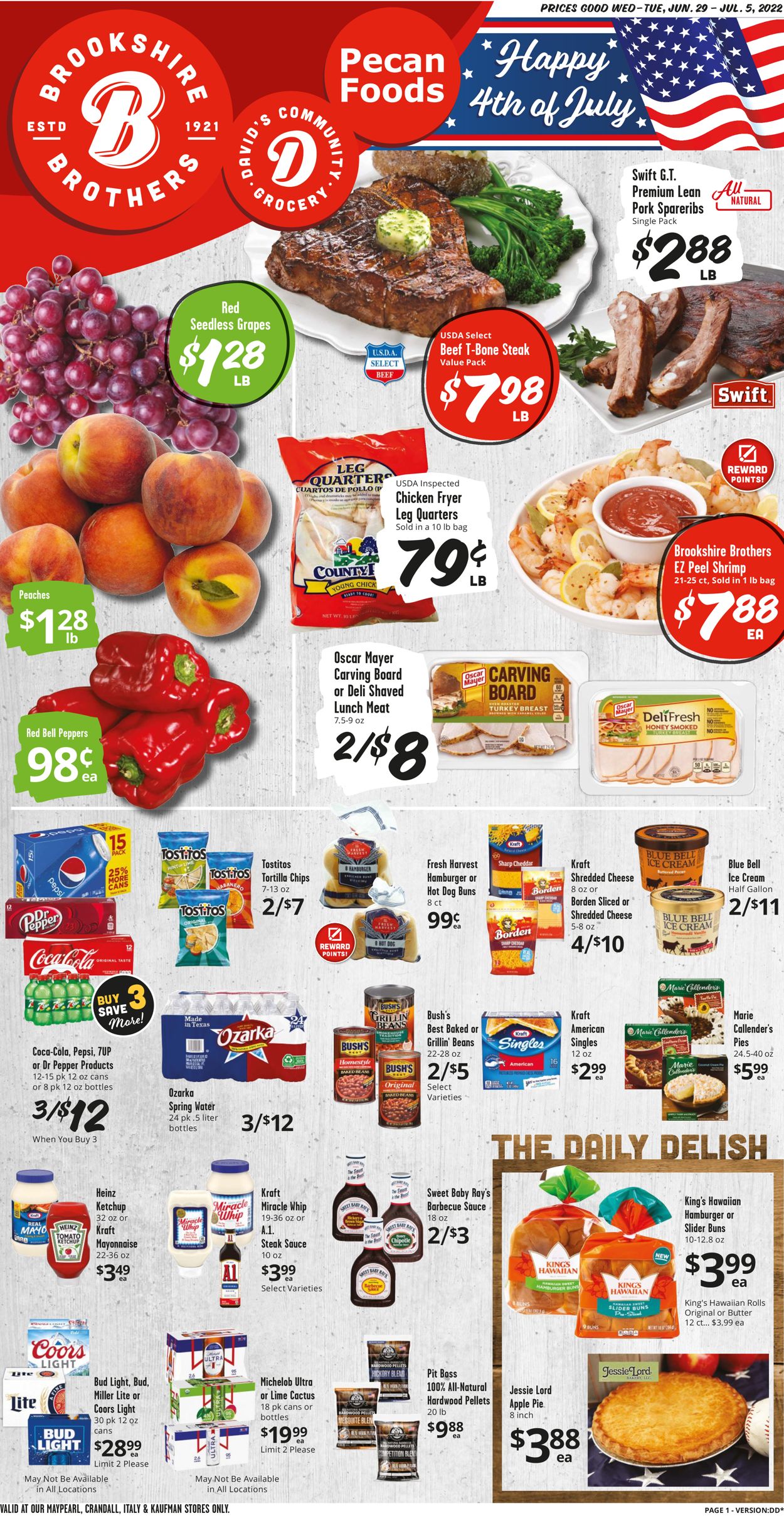 Brookshire Brothers Ad from 06/29/2020