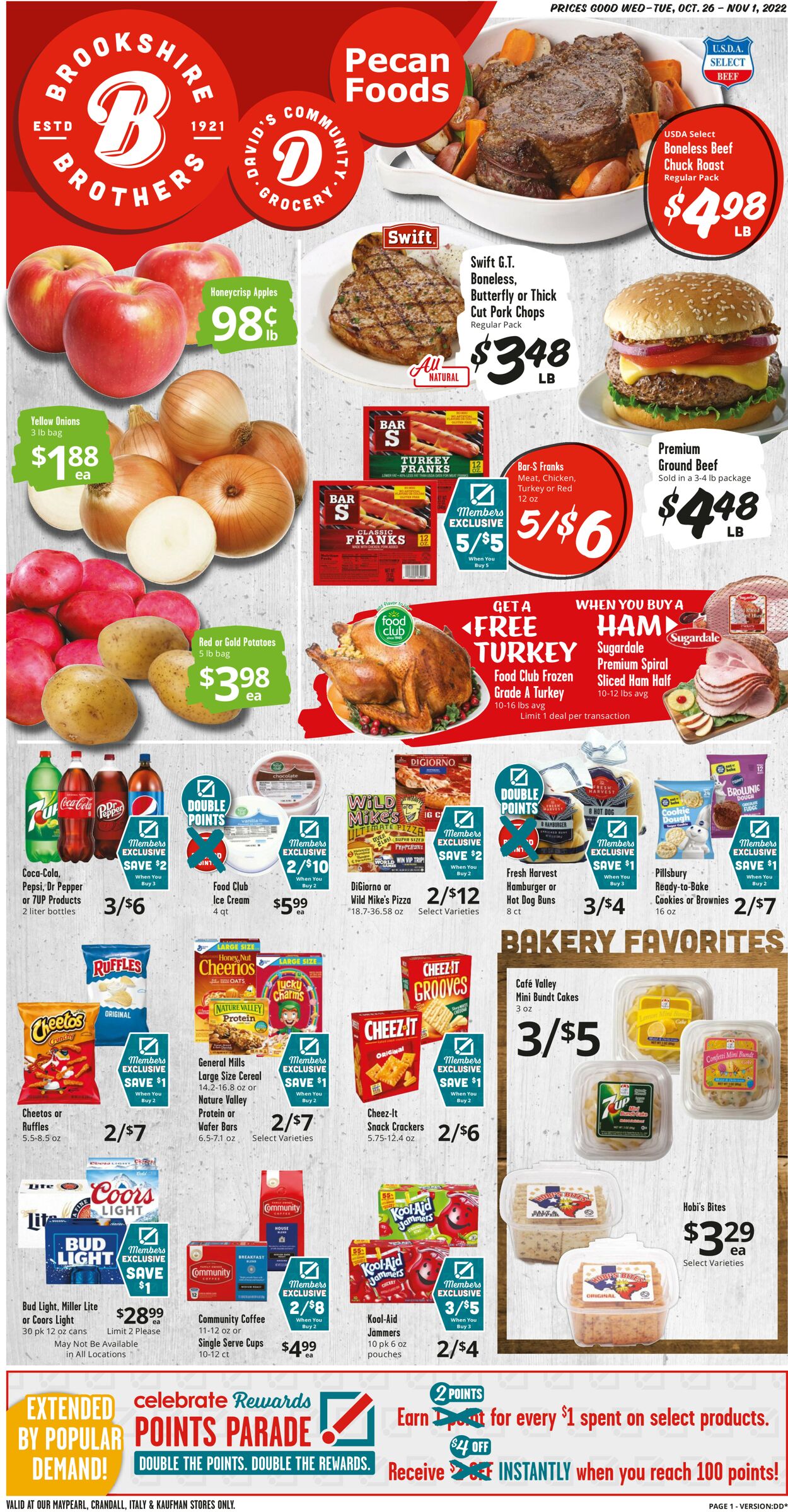 Brookshire Brothers Ad from 10/26/2020