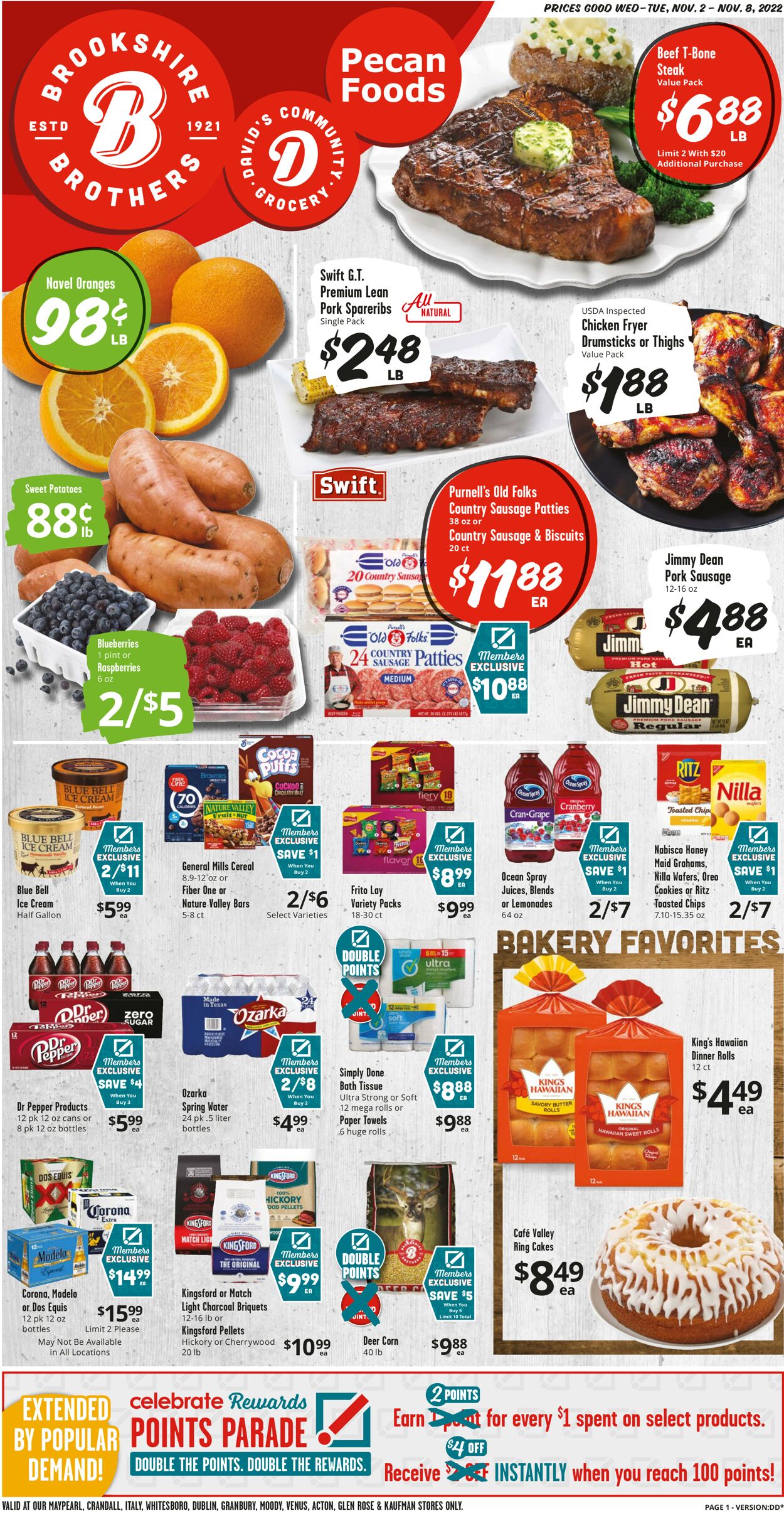 Brookshire Brothers Ad from 11/02/2020