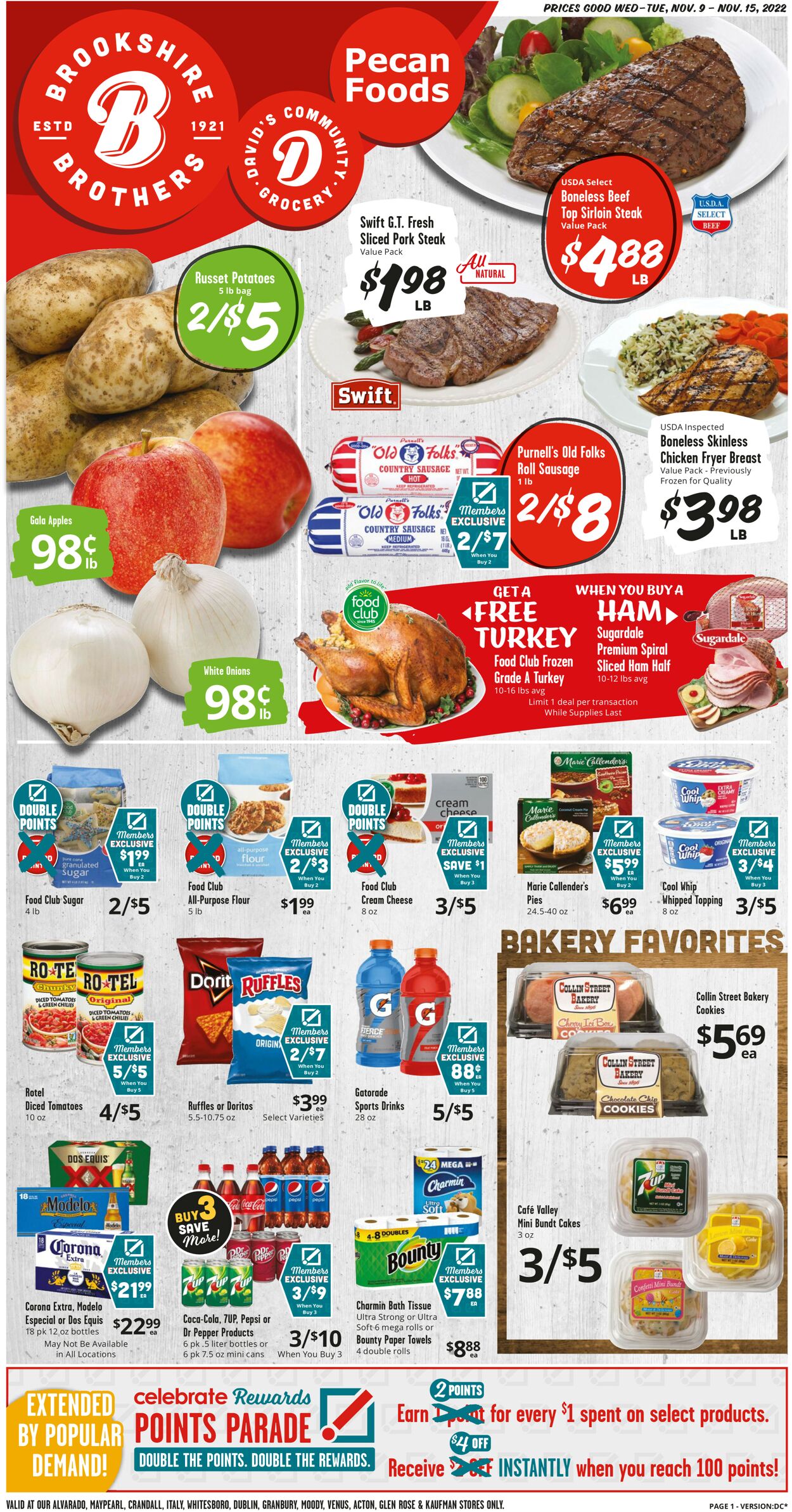 Brookshire Brothers Ad from 11/09/2020