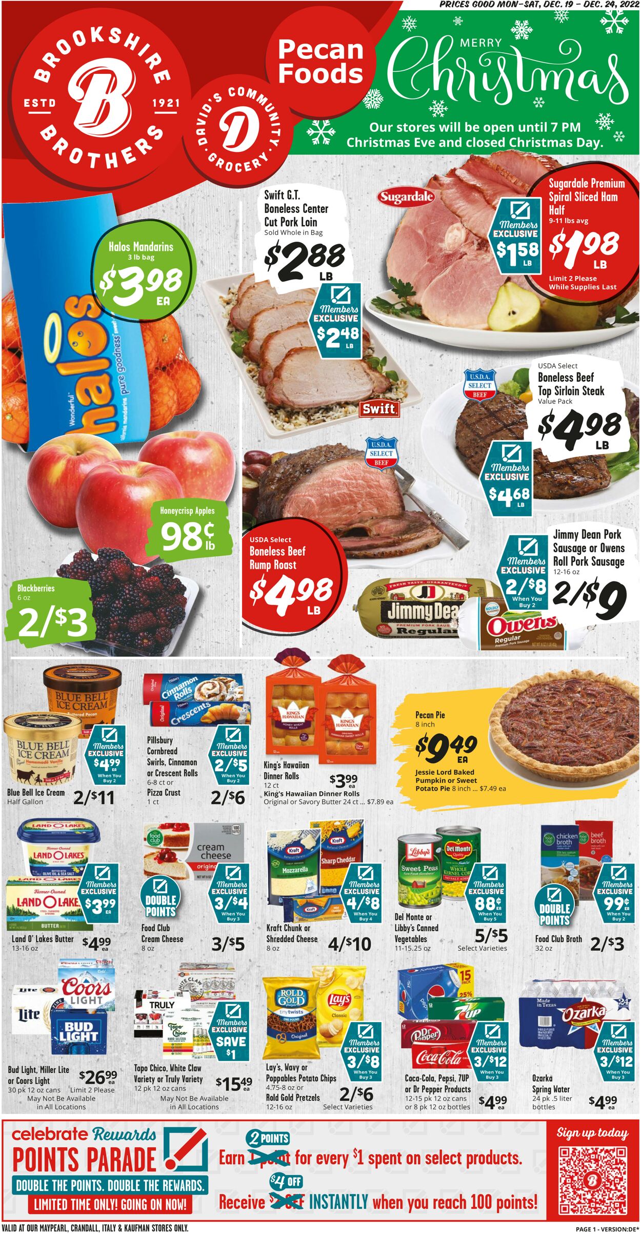 Brookshire Brothers Ad from 12/19/2020