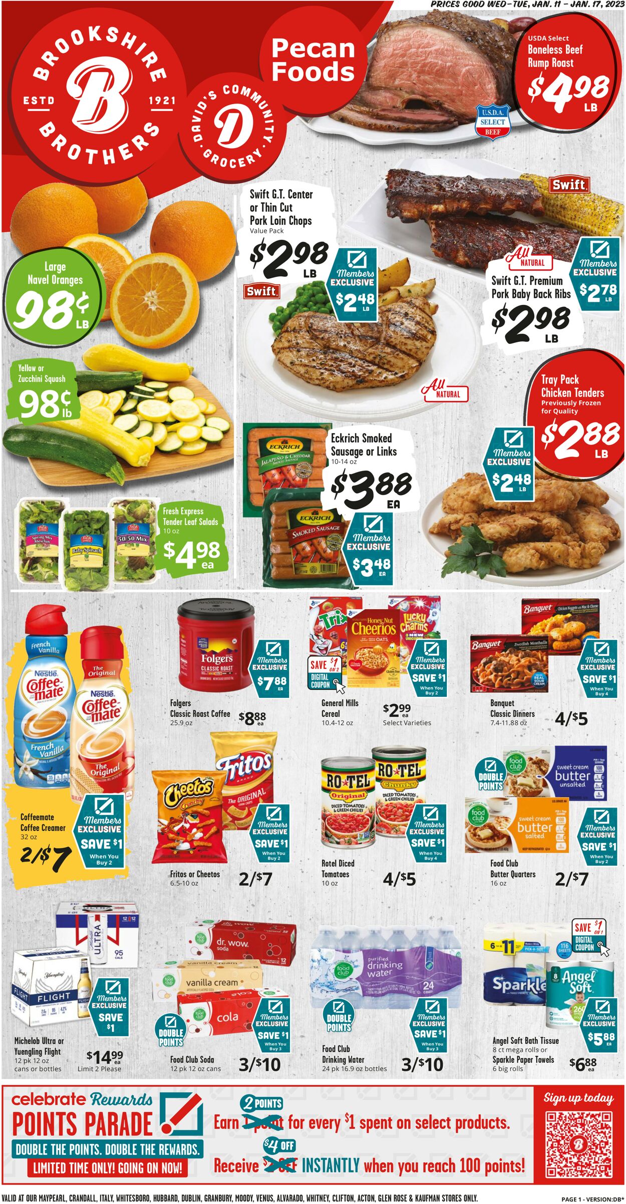 Brookshire Brothers Ad from 01/11/2020
