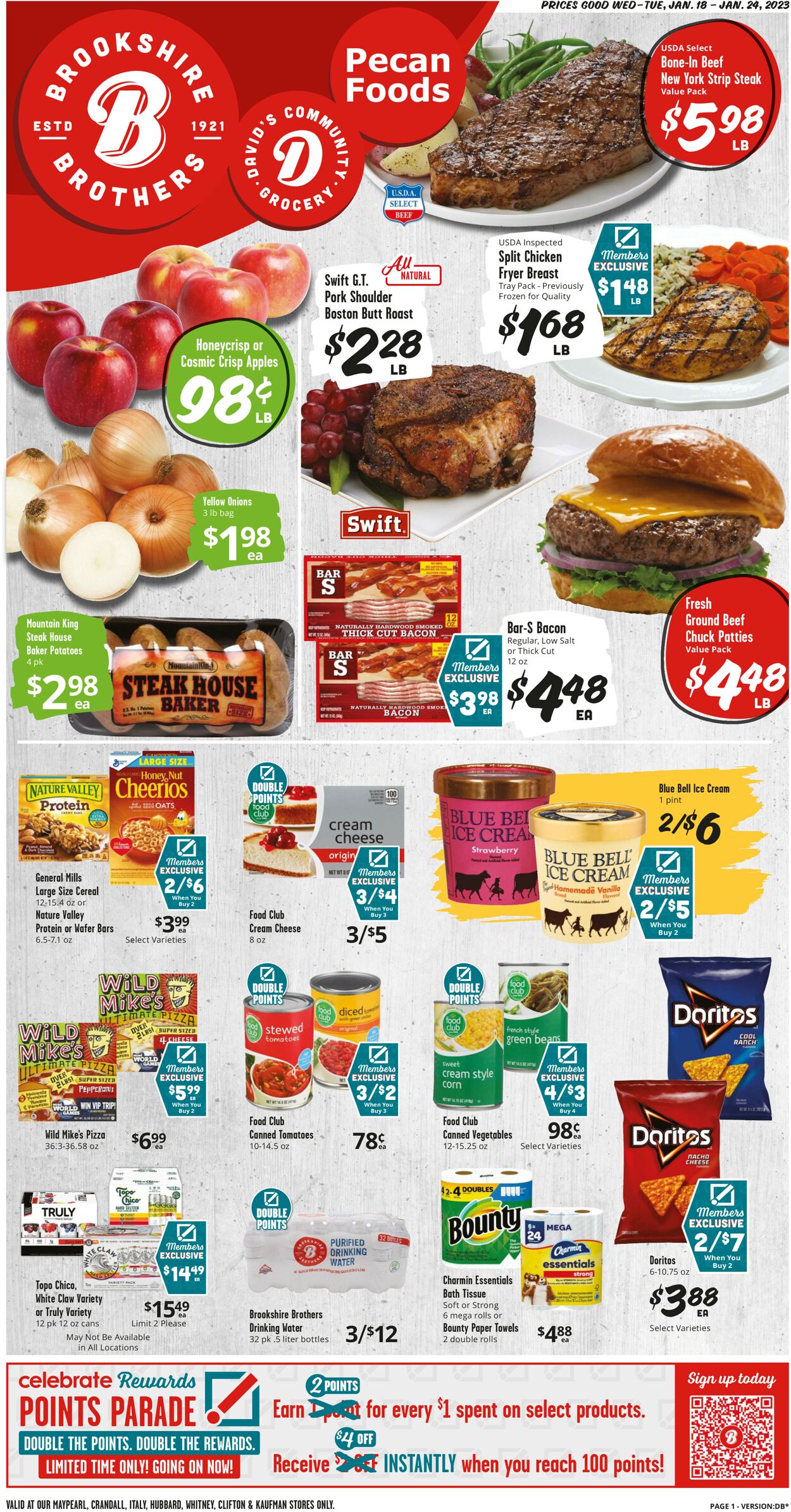 Brookshire Brothers Ad from 01/18/2020