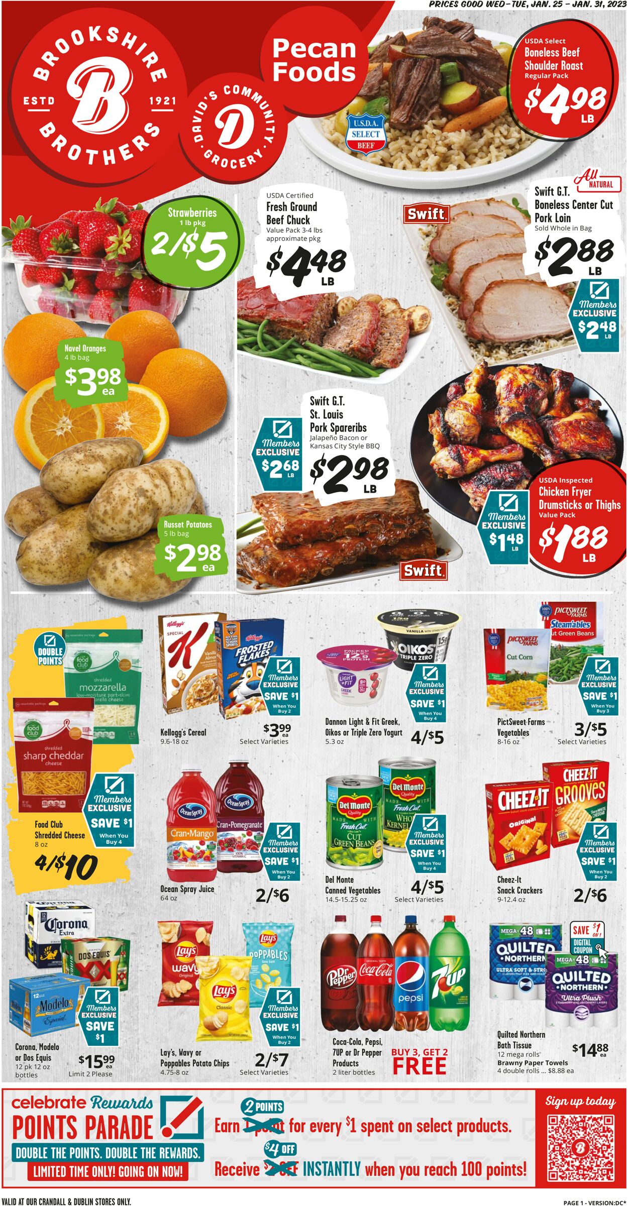 Brookshire Brothers Ad from 01/25/2020