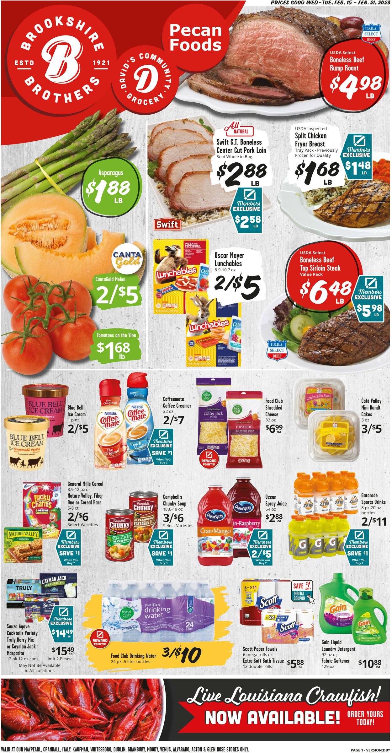 Brookshire Brothers Ad from 02/15/2020