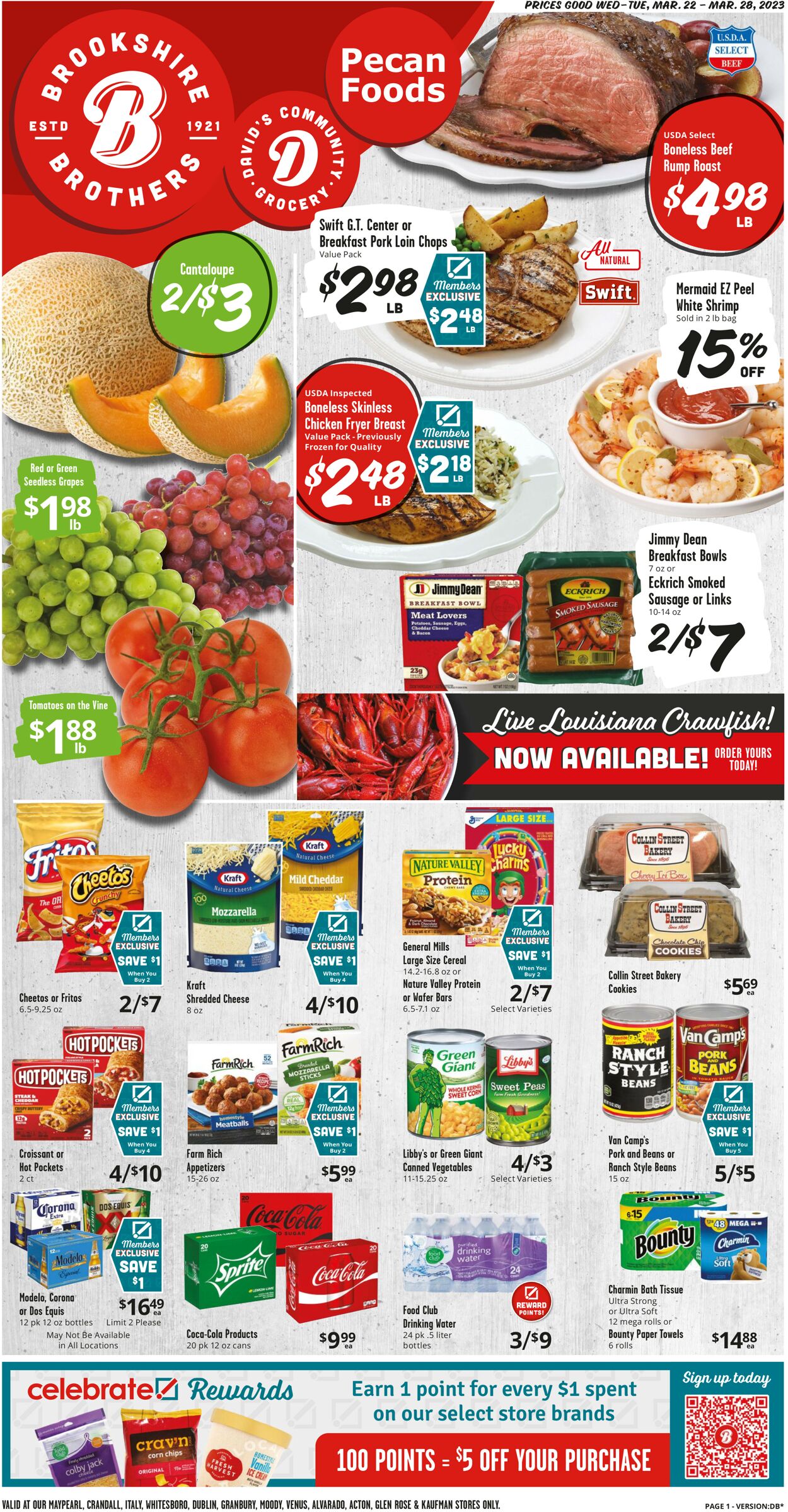 Brookshire Brothers Ad from 03/22/2020