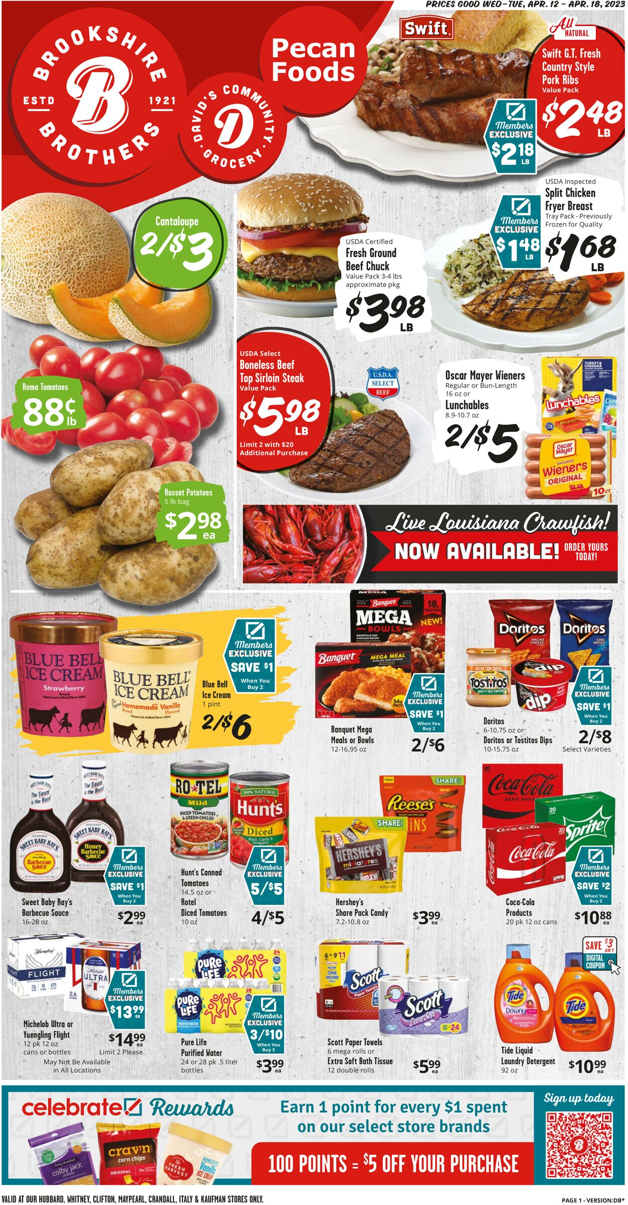 Brookshire Brothers Ad from 04/12/2020