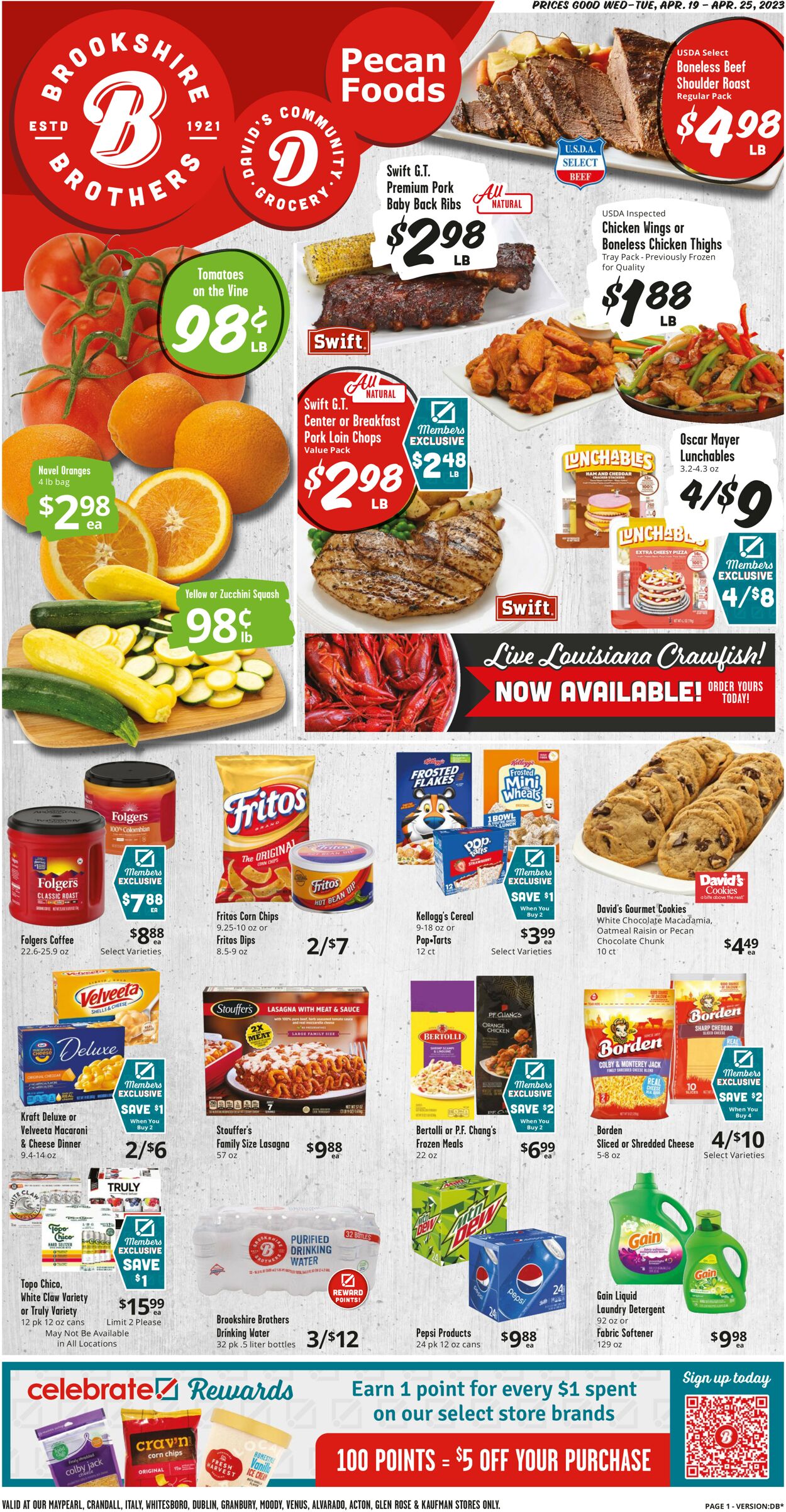 Brookshire Brothers Ad from 04/19/2020