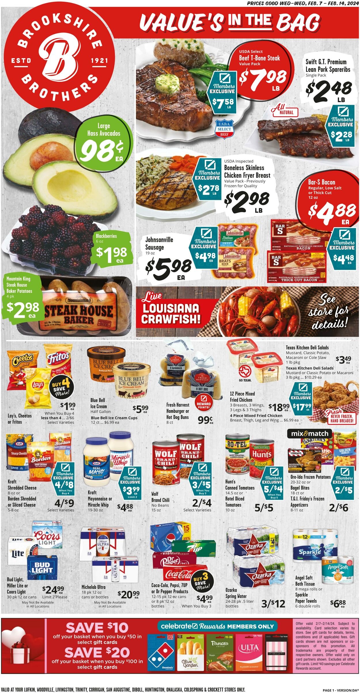 Brookshire Brothers Ad from 02/06/2024