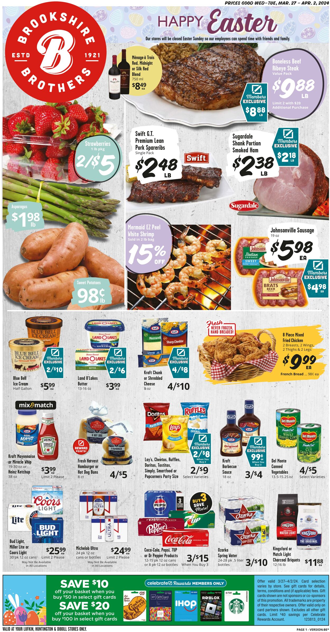 Brookshire Brothers Ad from 03/26/2024