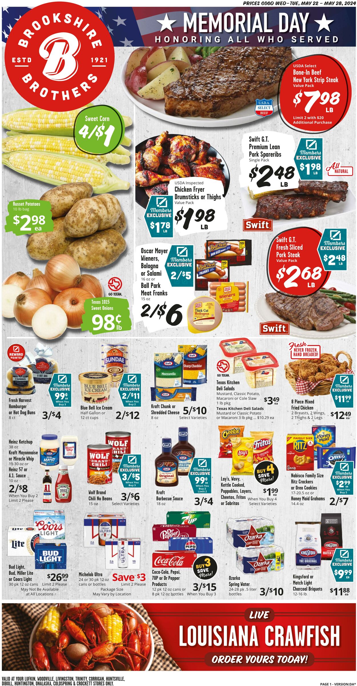 Brookshire Brothers Ad from 05/21/2024