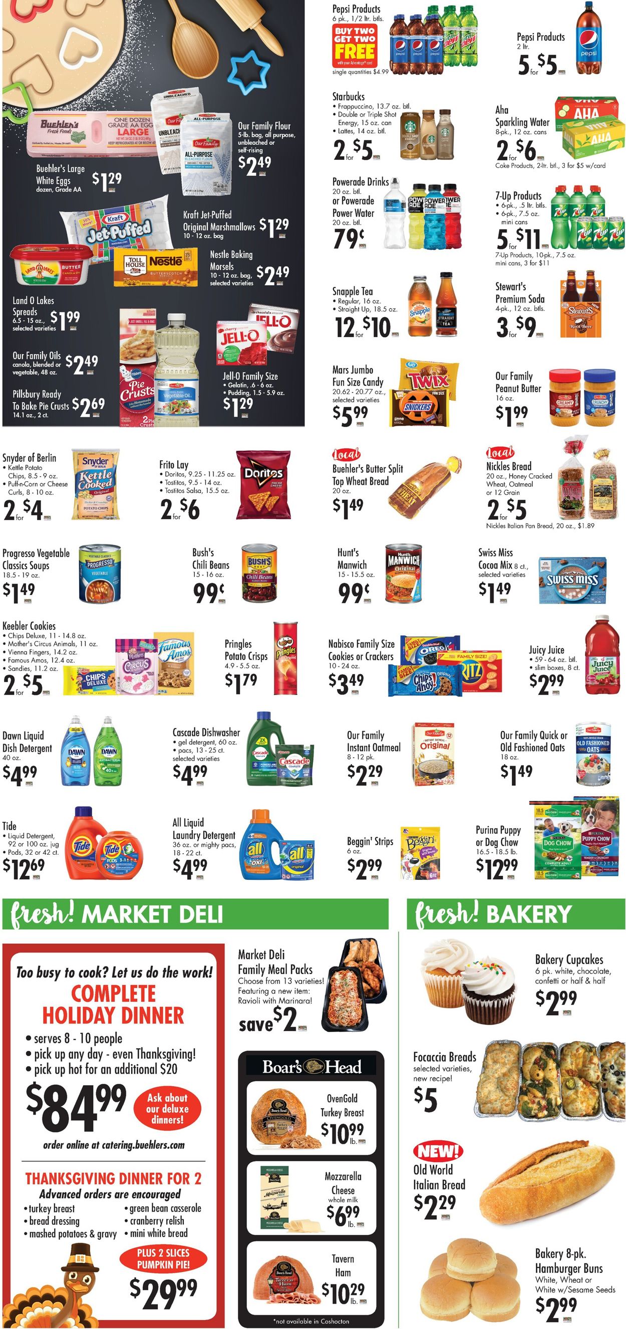 Buehler's Fresh Foods Ad from 10/28/2020