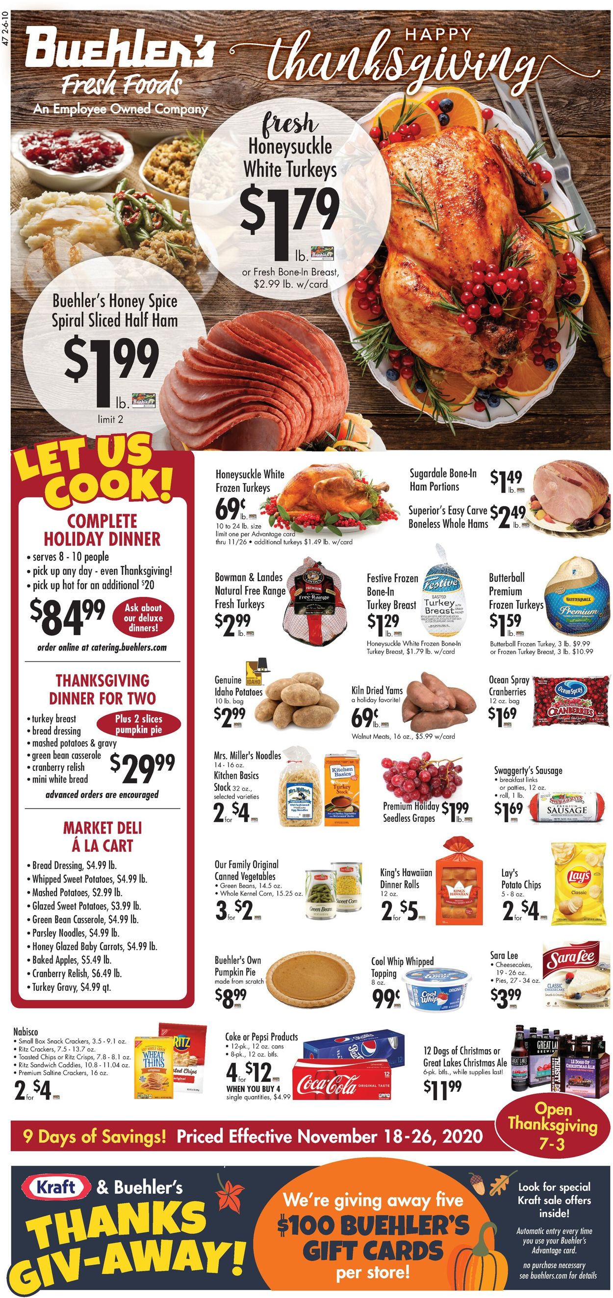 Buehler's Fresh Foods Ad from 11/18/2020
