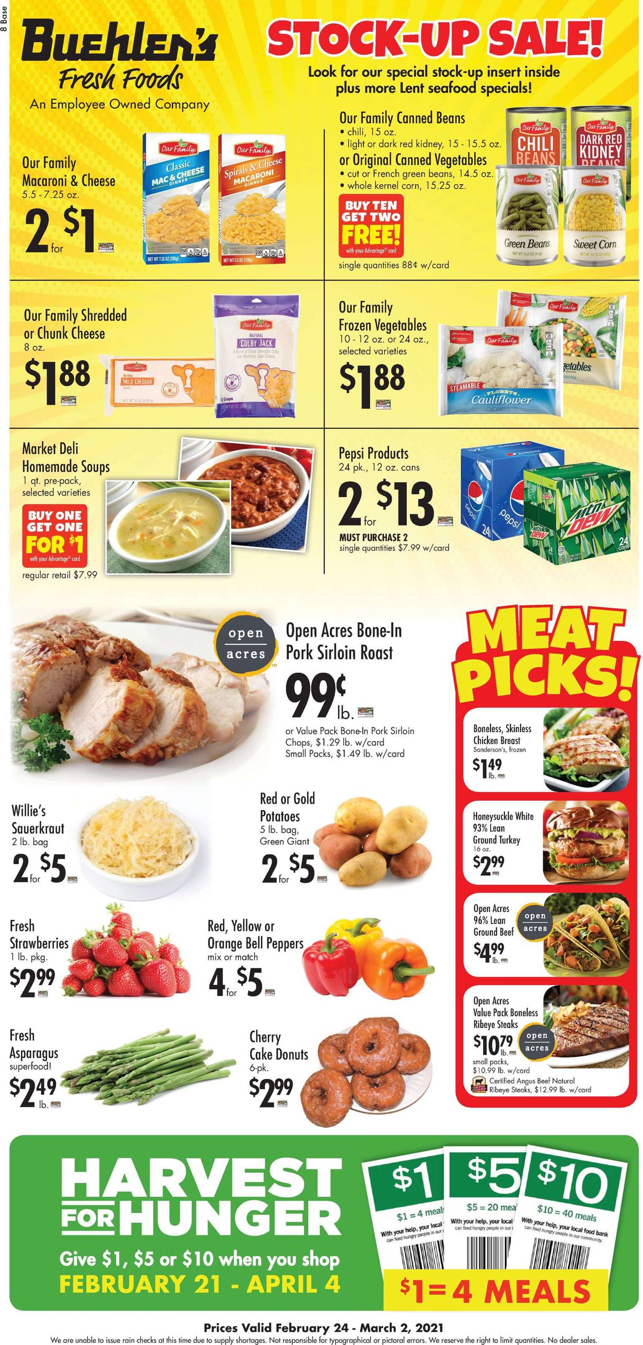 Buehler's Fresh Foods Ad from 02/24/2021