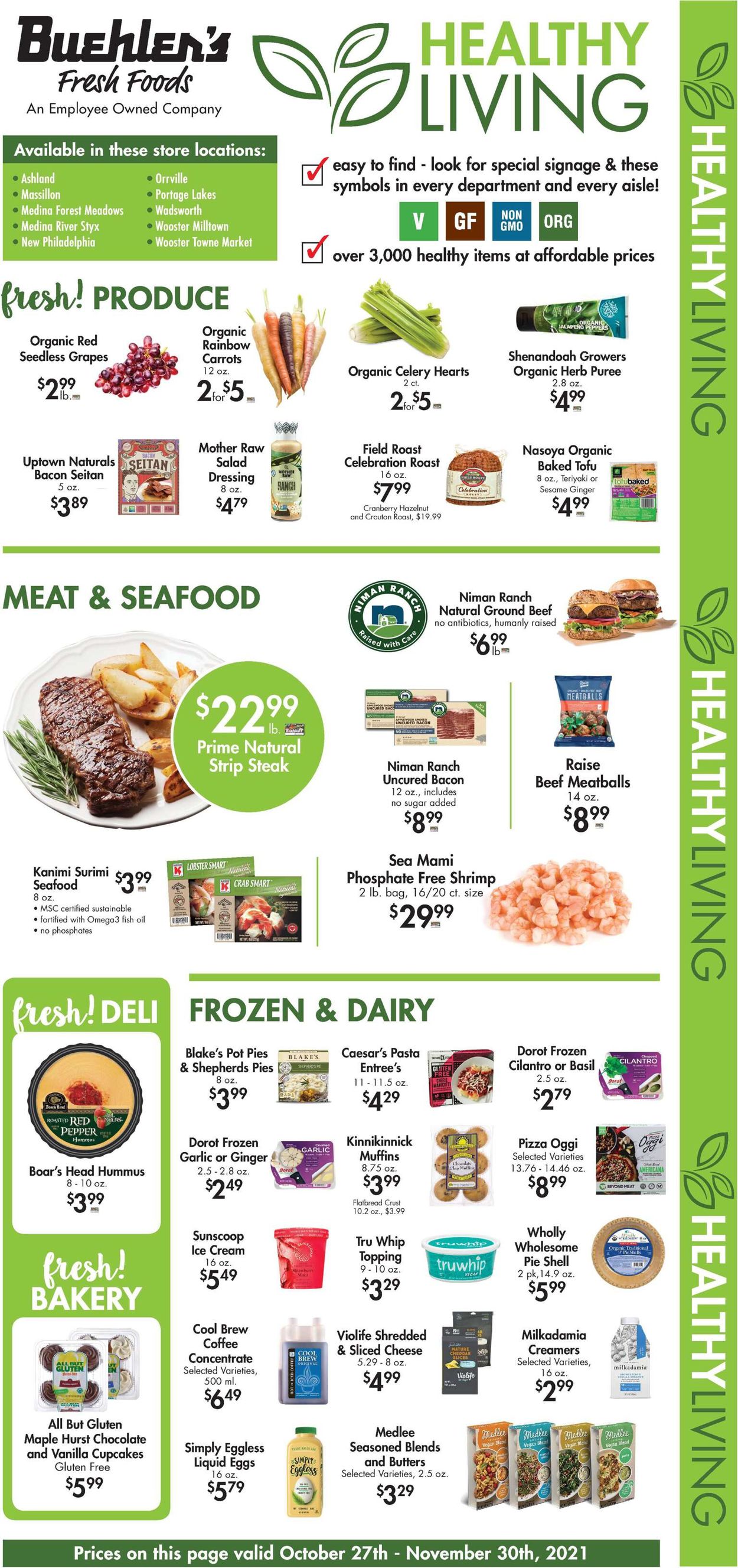 Buehler's Fresh Foods Ad from 10/27/2021