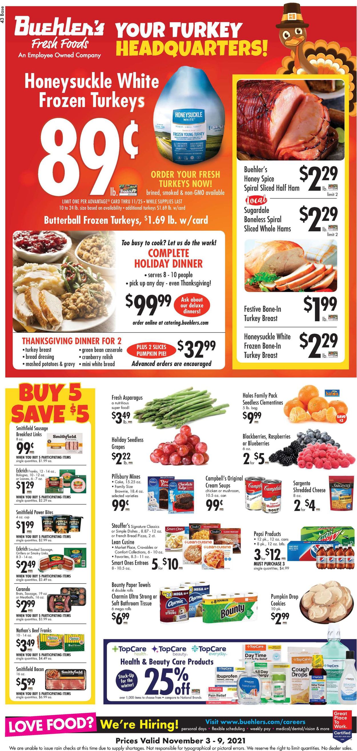 Buehler's Fresh Foods Ad from 11/03/2021