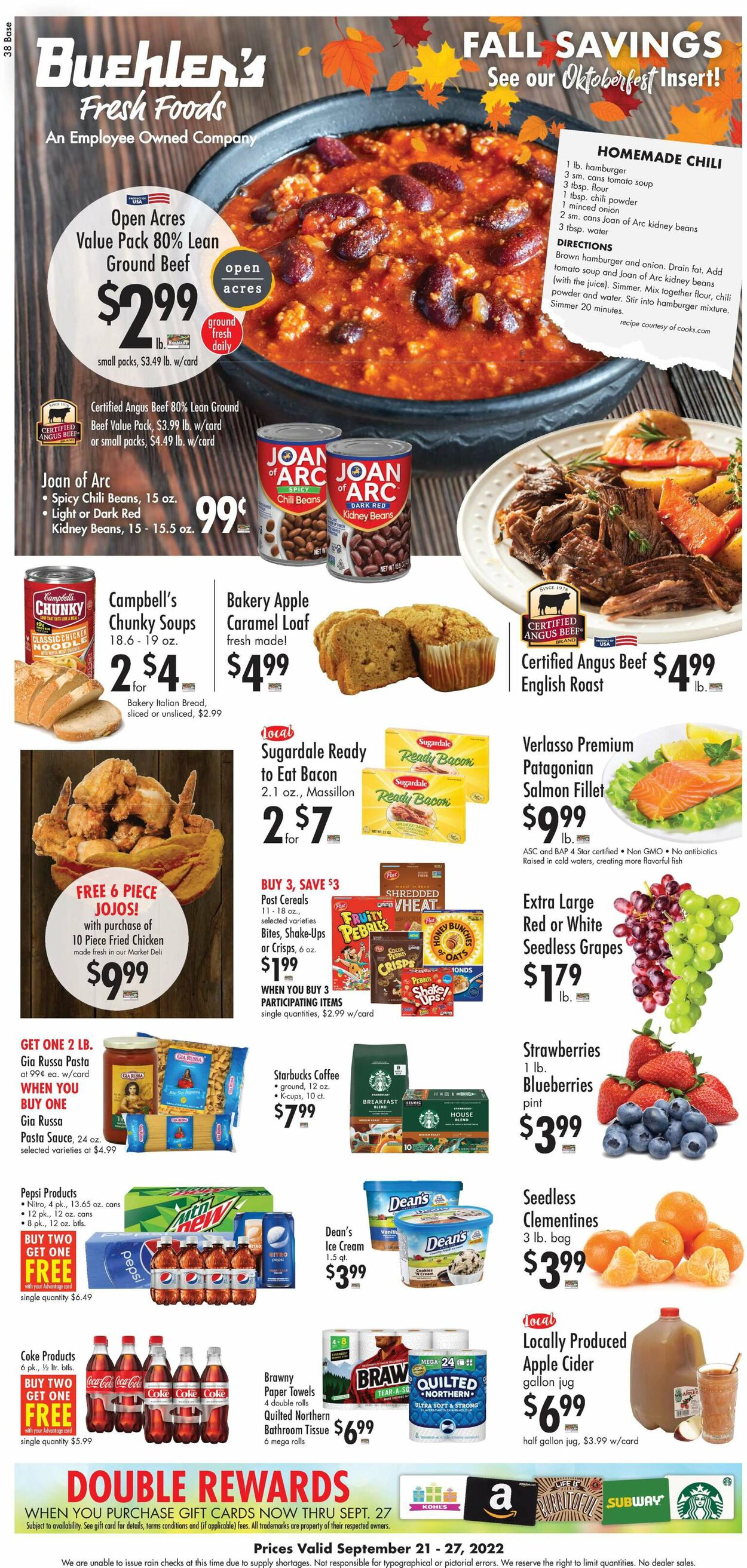 Buehler's Fresh Foods Ad from 09/21/2022
