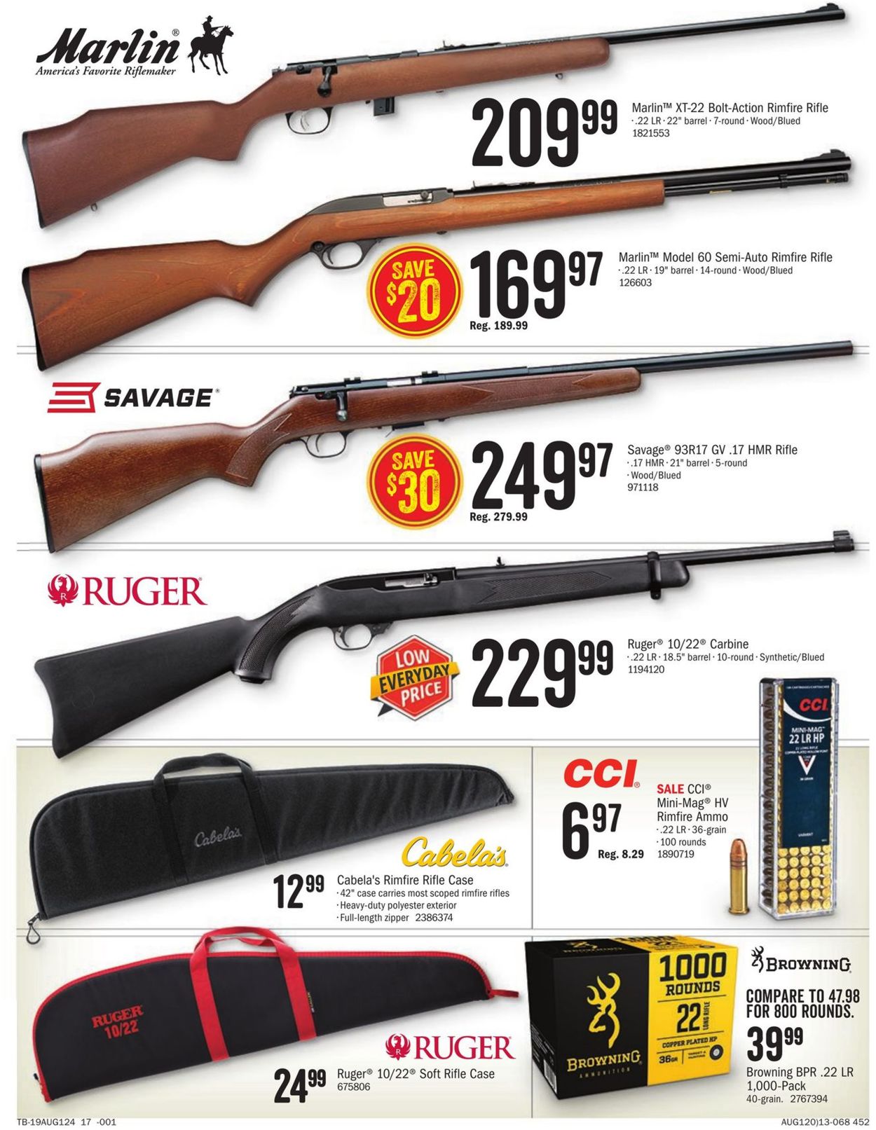 Cabela's Ad from 07/26/2019